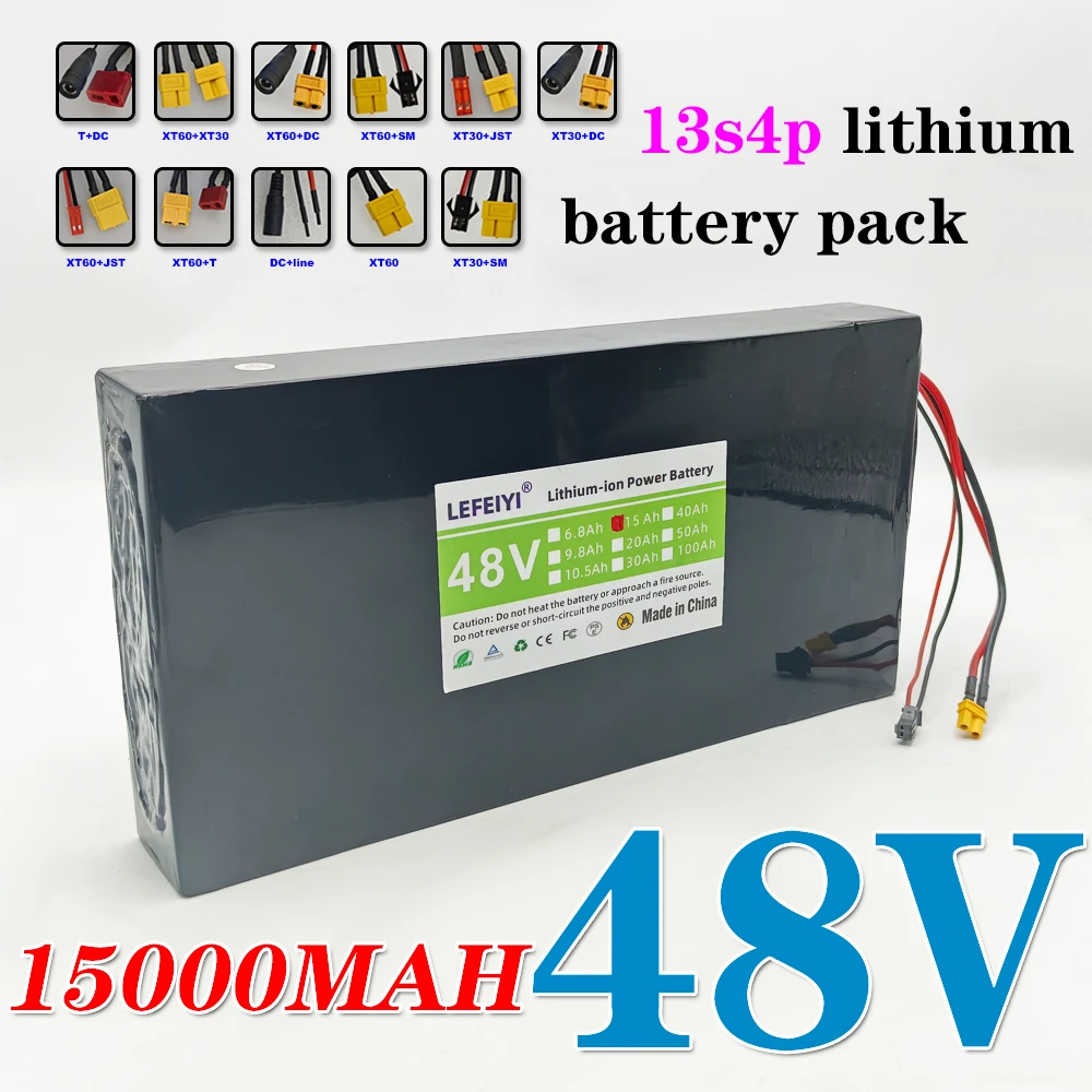 13S4P battery pack 48V 15000MAh For Kugoo C1 Electric Scooter Powerful Motor 18650 Lithium Battery
13S4P battery pack 48V 15000MAh For Kugoo C1 Electric Scooter Powerful Motor 18650 Lithium Battery
