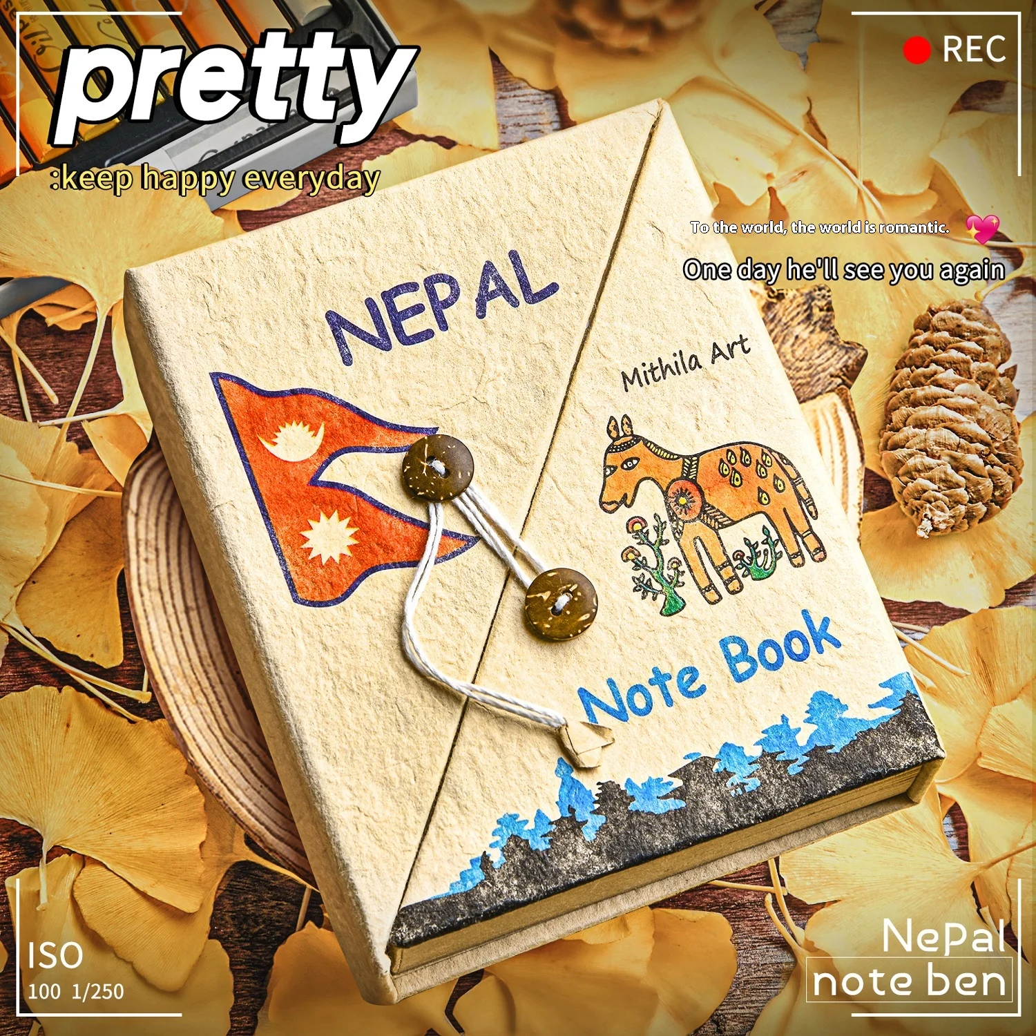 Sustainable Diy Scrapbook Kit - Vintage Nepalese Journal + 20pcs Botanical Decor - Plastic-Free Gift For Writers Edition
Sustainable Diy Scrapbook Kit - Vintage Nepalese Journal + 20pcs Botanical Decor - Plastic-Free Gift For Writers Edition