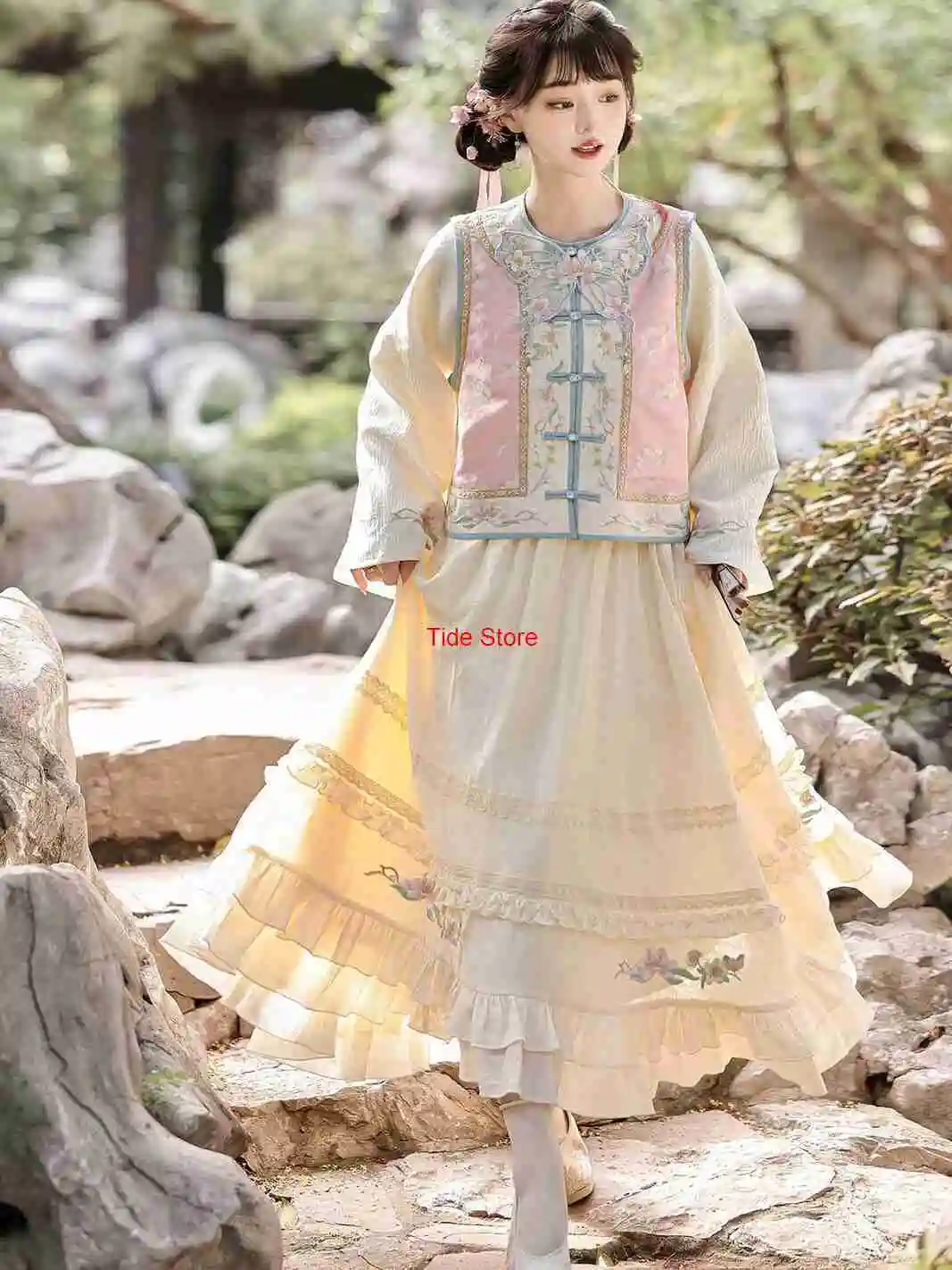 Liuli Qing Dynasty Gege Princess Косплей Наряд Повседневный костюм Тан в китайском стиле Женская юбка Топ Hanfu Весенне-осенний жилет
Liuli Qing Dynasty Gege Princess Косплей Наряд Повседневный костюм Тан в китайском стиле Женская юбка Топ Hanfu Весенне-осенний жилет