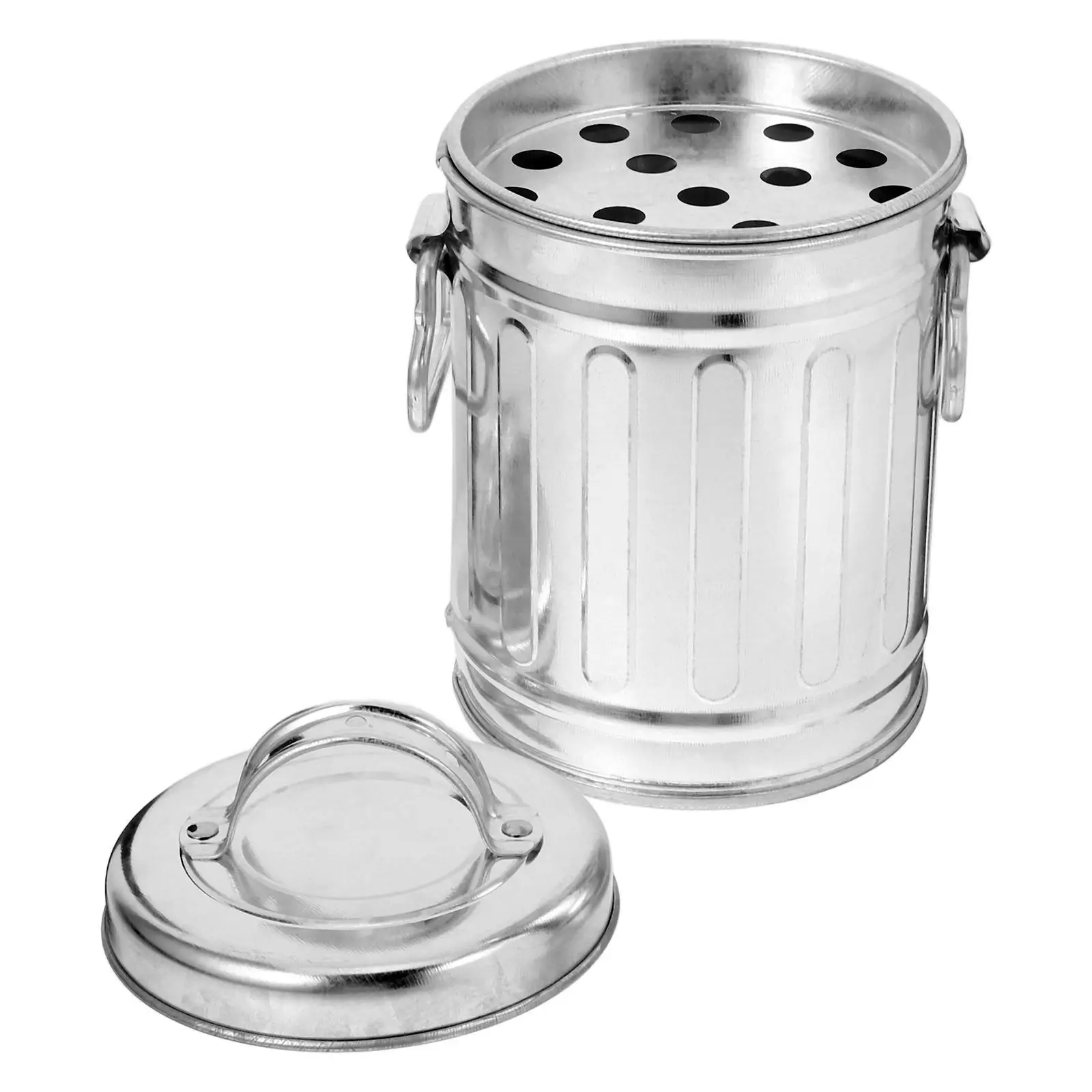 Windproof Rainproof Ashtrays Metal Mini Desktop Trash Can Table Flowerpots Mini Countertop Garbage Can with Cover for Bedside Of
Windproof Rainproof Ashtrays Metal Mini Desktop Trash Can Table Flowerpots Mini Countertop Garbage Can with Cover for Bedside Of