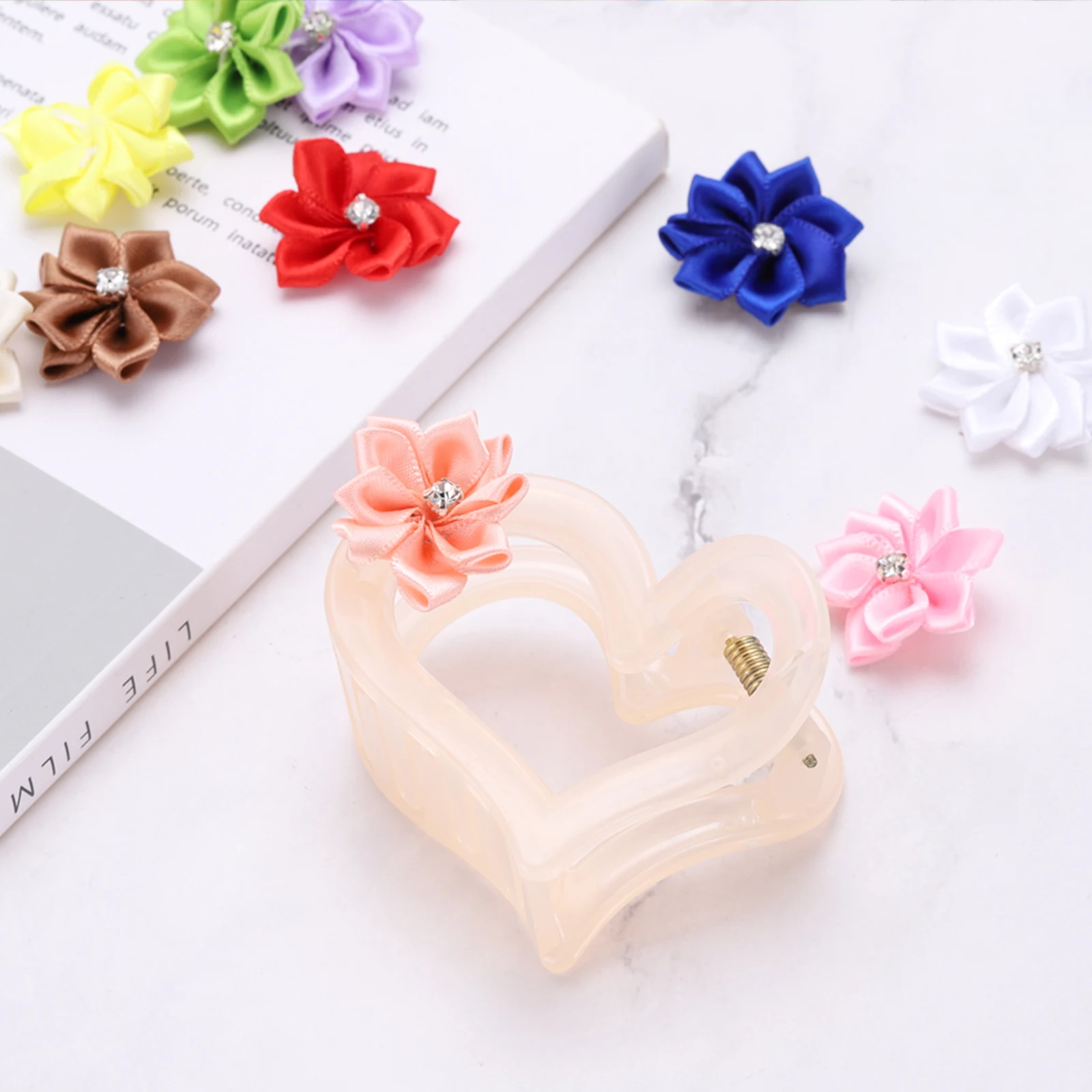 100pcs Small Ribbon Flowers Satin Ribbon Flowers Mini Fabric Flowers for Crafts DIY Wedding Ornament Appliques 1.2Inch
100pcs Small Ribbon Flowers Satin Ribbon Flowers Mini Fabric Flowers for Crafts DIY Wedding Ornament Appliques 1.2Inch