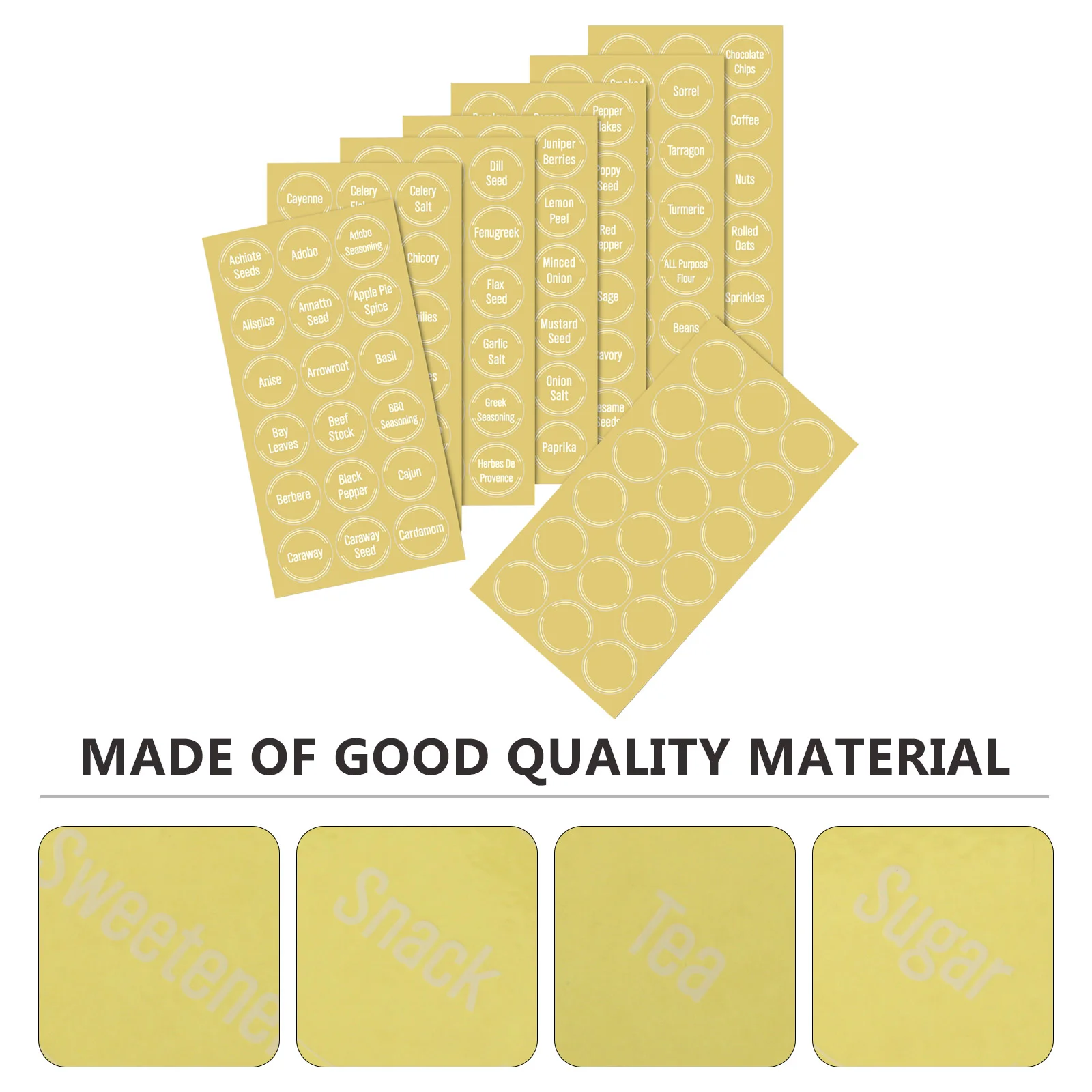 144pcs Spice Labels Stickers Transparent PP Waterproof Oilproof Kitchen Container Decals for Restaurant Practical Use
144pcs Spice Labels Stickers Transparent PP Waterproof Oilproof Kitchen Container Decals for Restaurant Practical Use