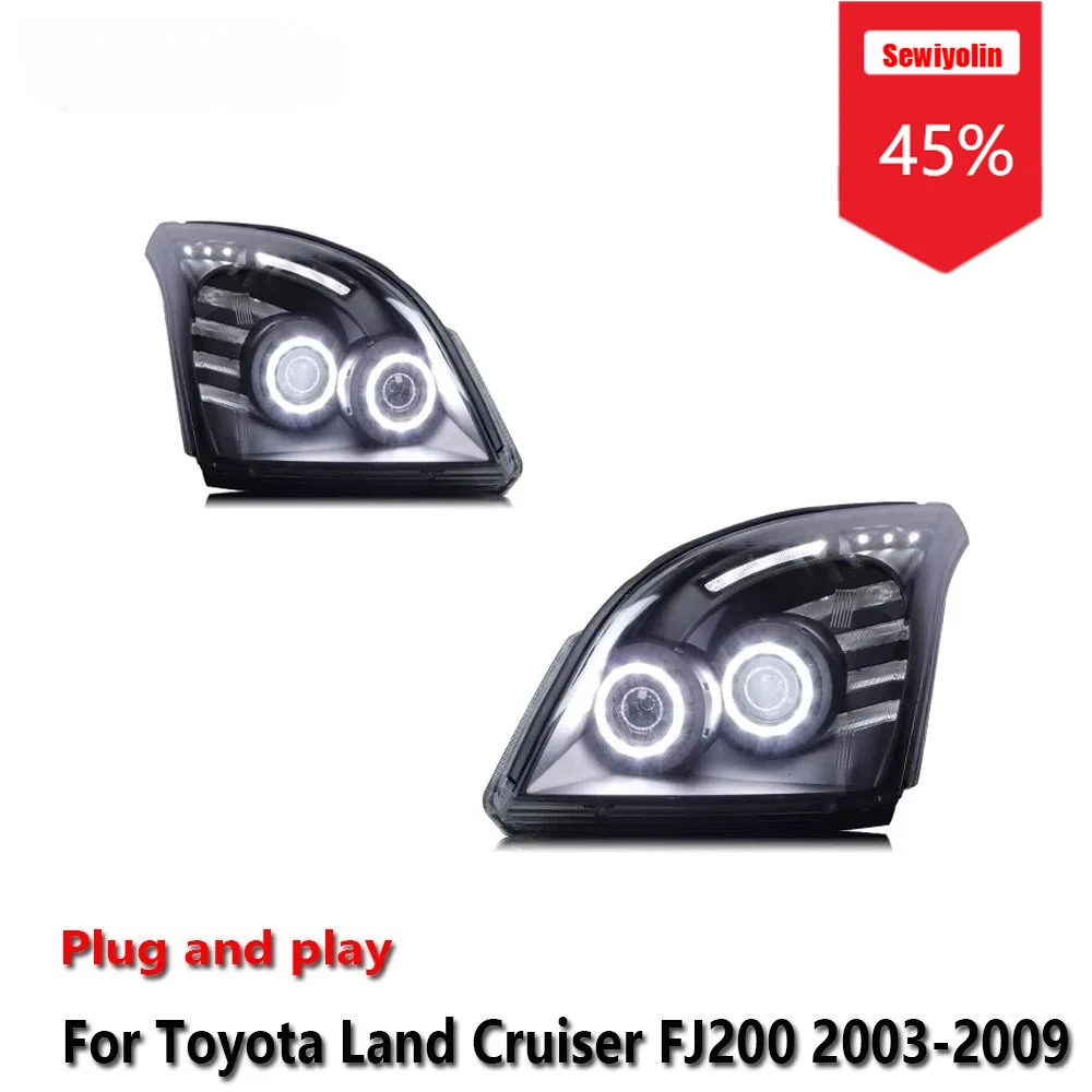 Sewiyolin Car LED Headlight Assemblies For Toyota Land Cruiser FJ200 2003-2009 Fog DRL Brake Turn Signal Lamp Plug and Play
Sewiyolin Car LED Headlight Assemblies For Toyota Land Cruiser FJ200 2003-2009 Fog DRL Brake Turn Signal Lamp Plug and Play