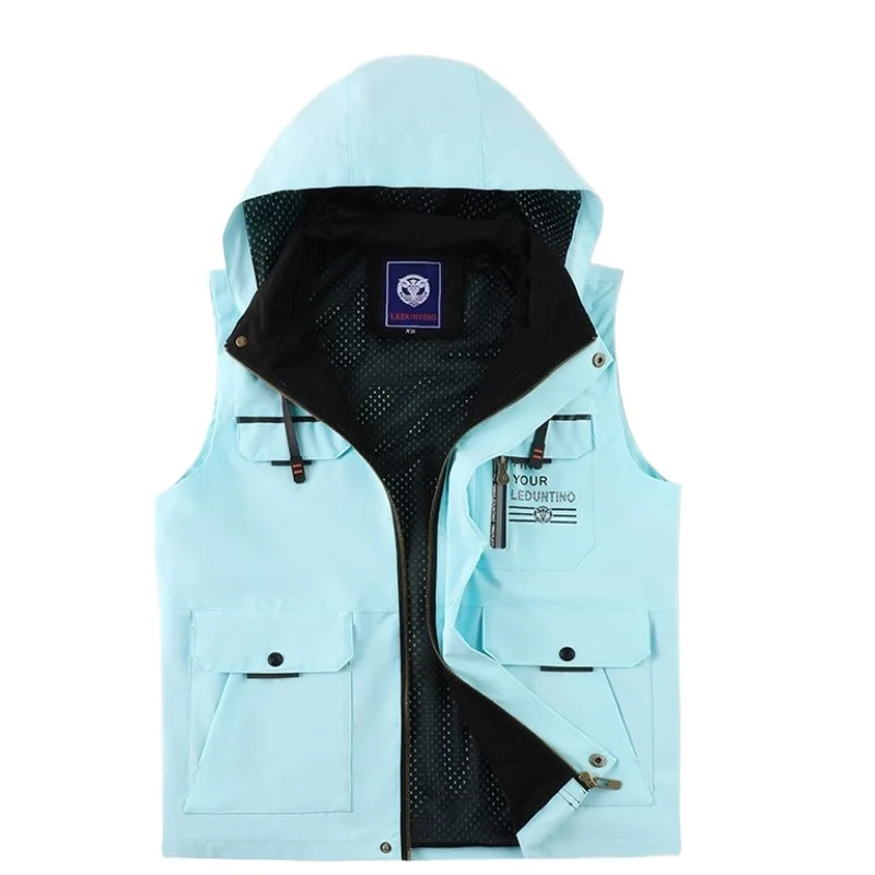 New Fashion Men Hooded Casual Vests Coats Sleeveless Jackets Quality Male Outwear Multi-pockets Waistcoats Vests Jackets 3XL
New Fashion Men Hooded Casual Vests Coats Sleeveless Jackets Quality Male Outwear Multi-pockets Waistcoats Vests Jackets 3XL