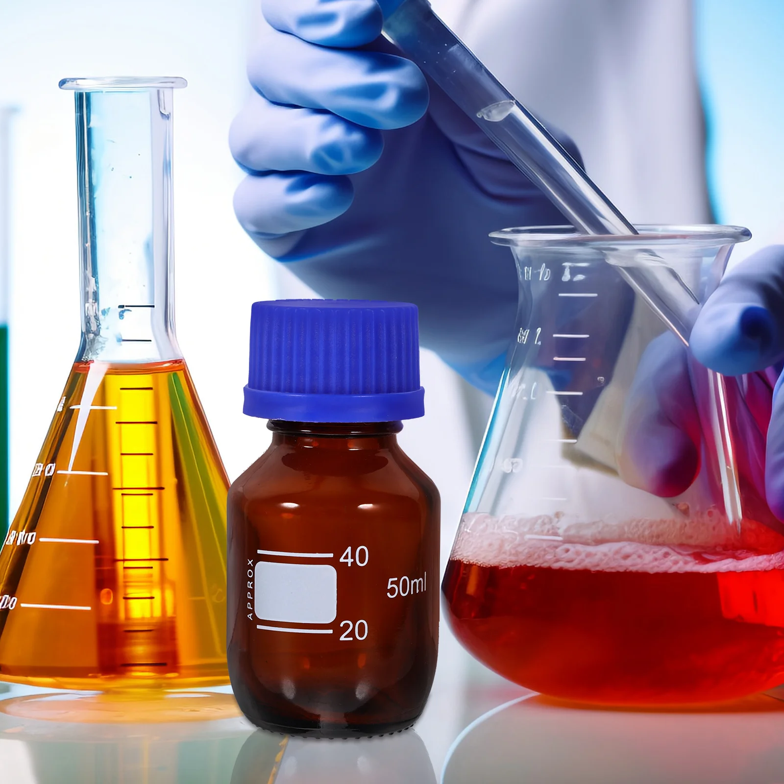 2Pcs Reagent Bottles Glass Chemical Storage Bottle Small Sealed Screw Cap Reagent Storage Bottle Laboratory Classroom Use
2Pcs Reagent Bottles Glass Chemical Storage Bottle Small Sealed Screw Cap Reagent Storage Bottle Laboratory Classroom Use