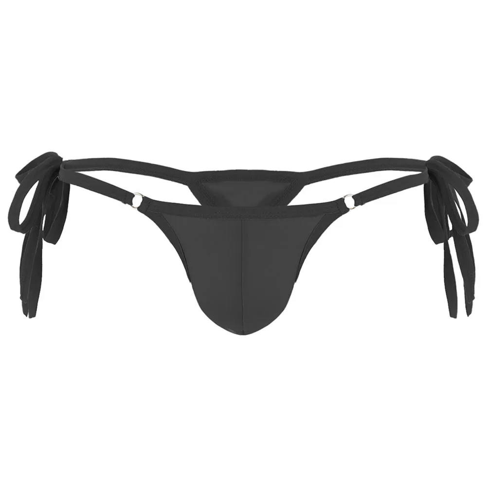 Men's Sexy Underwear Ring Side Tie Mini Bikini Breathable T-Back Thongs Briefs Low Waist Panties U Convex Small Pouch Underpants
Men's Sexy Underwear Ring Side Tie Mini Bikini Breathable T-Back Thongs Briefs Low Waist Panties U Convex Small Pouch Underpants