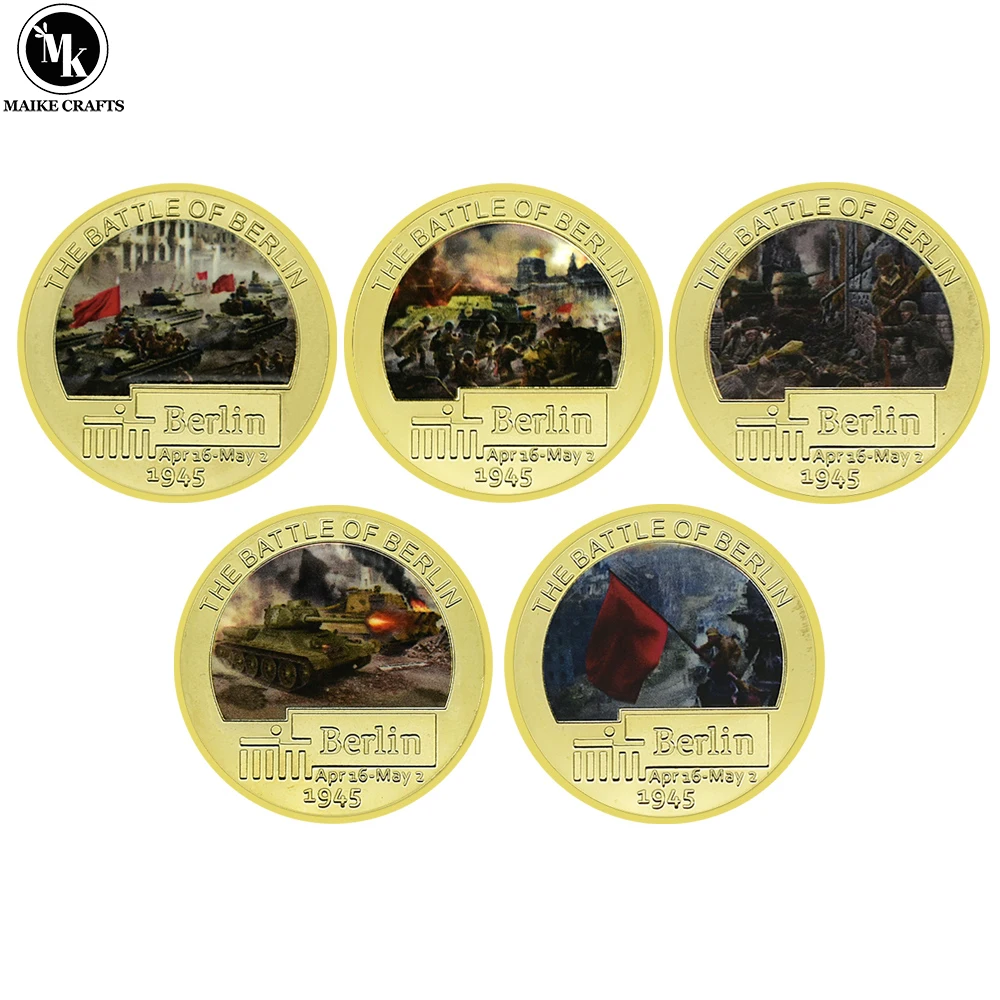 5pc/set The Battle of Berlin Commemorative Coin Metal Craft Challenge Coin Collectible Gift
5pc/set The Battle of Berlin Commemorative Coin Metal Craft Challenge Coin Collectible Gift