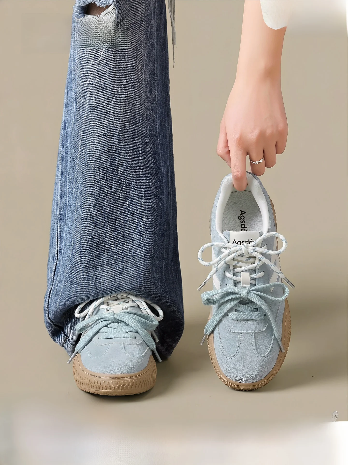 Agsdon Blue Sports Ballet Flats Women's Summer New Breathable Cross Laces Retro Style Fashion Casual Shoes Low Top Rubber Sole
Agsdon Blue Sports Ballet Flats Women's Summer New Breathable Cross Laces Retro Style Fashion Casual Shoes Low Top Rubber Sole