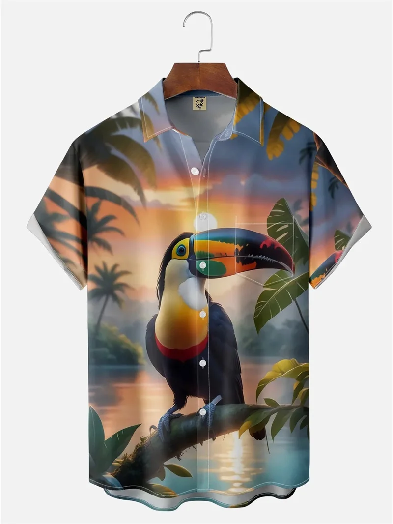 Full Print Funny Cartoon Animal Pattern Beach Shirts Blouse For Men Summer Short Sleeve Button Hawaiian Shirt Men's Aloha Shirt
Full Print Funny Cartoon Animal Pattern Beach Shirts Blouse For Men Summer Short Sleeve Button Hawaiian Shirt Men's Aloha Shirt