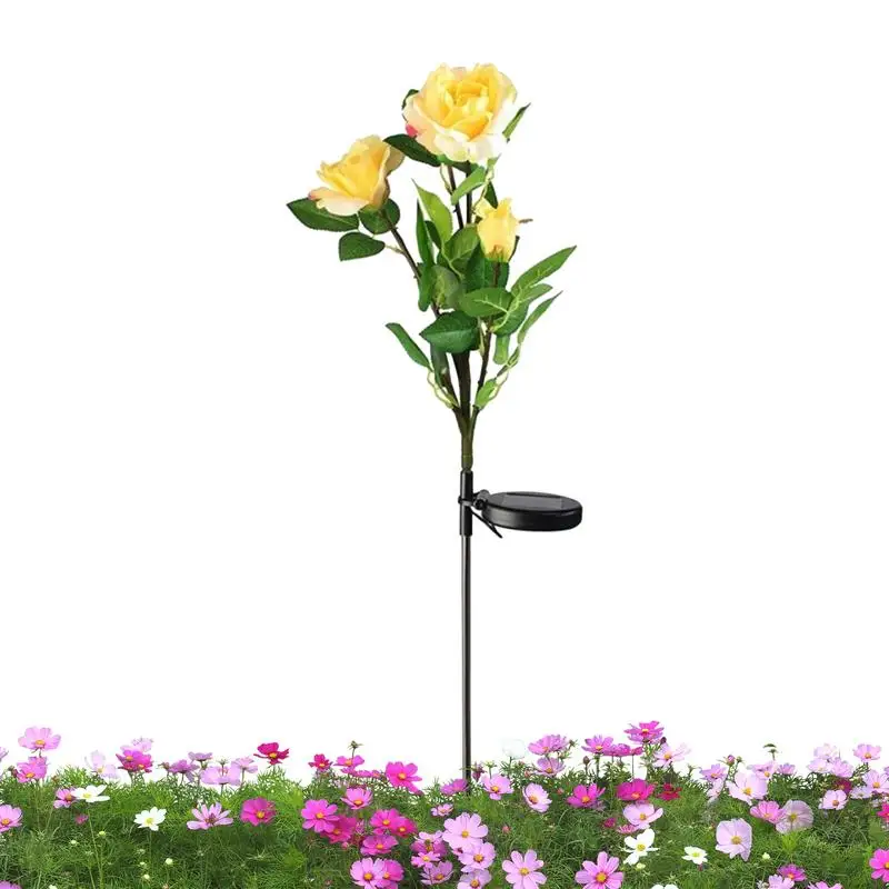 Солнечные розы, светодиодный розовый кол для сада, уличные солнечные садовые фонари, водонепроницаемый осветительный кол для наружного двора, украшения для патио 
Солнечные розы, светодиодный розовый кол для сада, уличные солнечные садовые фонари, водонепроницаемый осветительный кол для наружного двора, украшения для патио