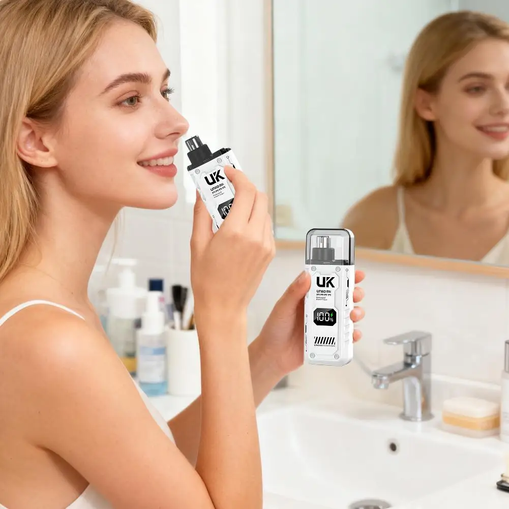 Professional Nose Hair Trimmer, Rechargeable Ear Hair Groomer, Pain-Free Safe Cleaning, Waterproof, Type-C Charging
Professional Nose Hair Trimmer, Rechargeable Ear Hair Groomer, Pain-Free Safe Cleaning, Waterproof, Type-C Charging