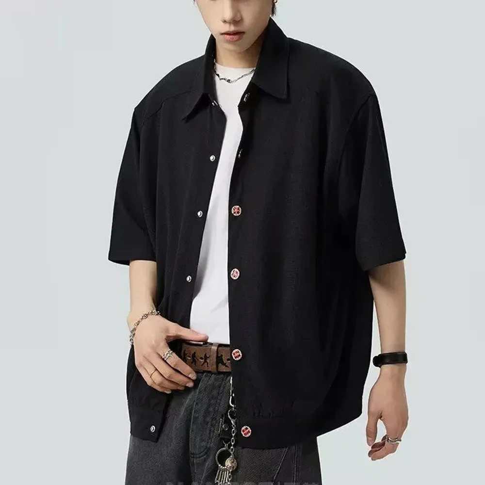 2026 Summer New Men's Solid Color Short-Sleeve Shirt American Retro Fashion Trendy Loose Casual Breathable Simple Men's Top
2026 Summer New Men's Solid Color Short-Sleeve Shirt American Retro Fashion Trendy Loose Casual Breathable Simple Men's Top