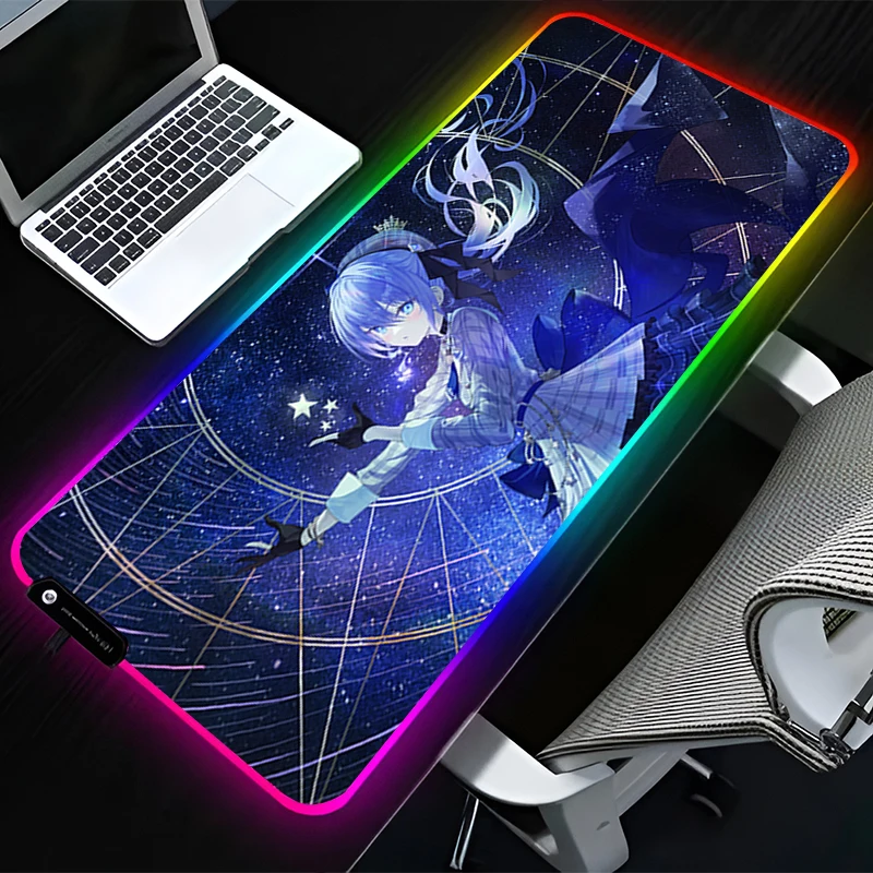 RGB светодиодный коврик для мыши, резиновый коврик для мыши, аксессуары для компьютерных игр, коврик для клавиатуры, нескользящий стол, H-hololive, коврик для мыши Hoshimachi Suisei
RGB светодиодный коврик для мыши, резиновый коврик для мыши, аксессуары для компьютерных игр, коврик для клавиатуры, нескользящий стол, H-hololive, коврик для мыши Hoshimachi Suisei
