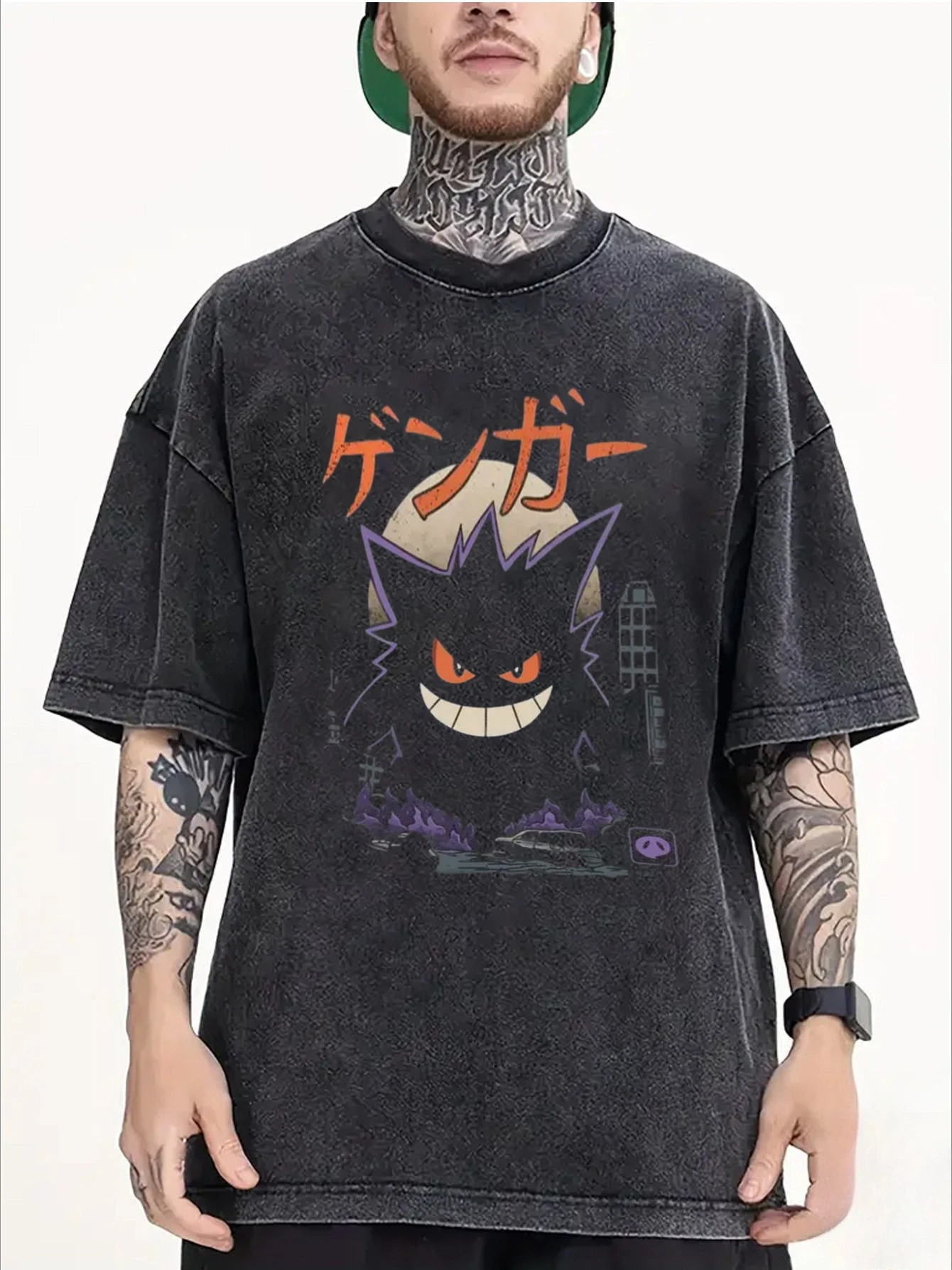 Pokémon Gengar Printing Tee Pure Cotton T-shirt Men's 2026 Summer Fashion Oversize Street Casual Y2K Tops Streetwear Clothing
Pokémon Gengar Printing Tee Pure Cotton T-shirt Men's 2026 Summer Fashion Oversize Street Casual Y2K Tops Streetwear Clothing