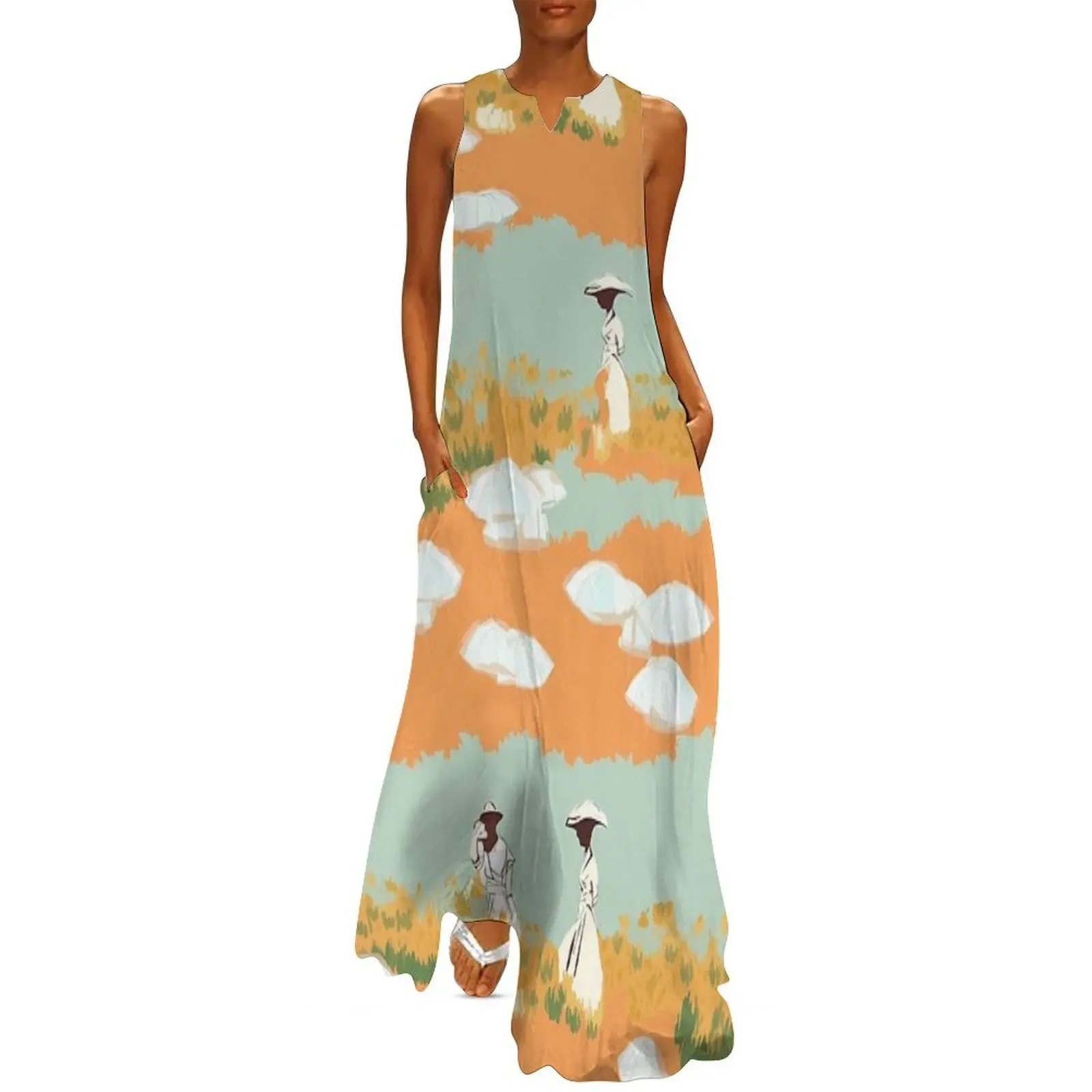 Ethereal Elegance: Women in White Dresses with Umbrellas Inspired by Monet Long Dress dress summer
Ethereal Elegance: Women in White Dresses with Umbrellas Inspired by Monet Long Dress dress summer