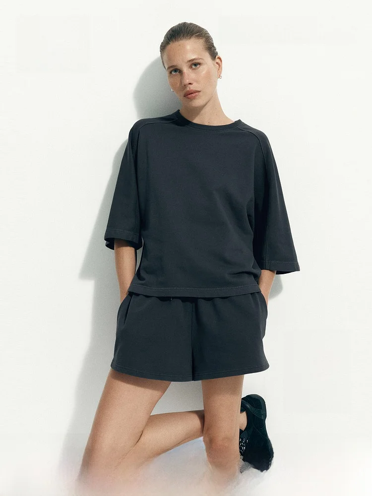 H&M New Women's Short Sleeve Cotton Sweatshirt Loose Fit Casual Style Comfortable Breathable Summer Fashion Ladies' Top
H&M New Women's Short Sleeve Cotton Sweatshirt Loose Fit Casual Style Comfortable Breathable Summer Fashion Ladies' Top