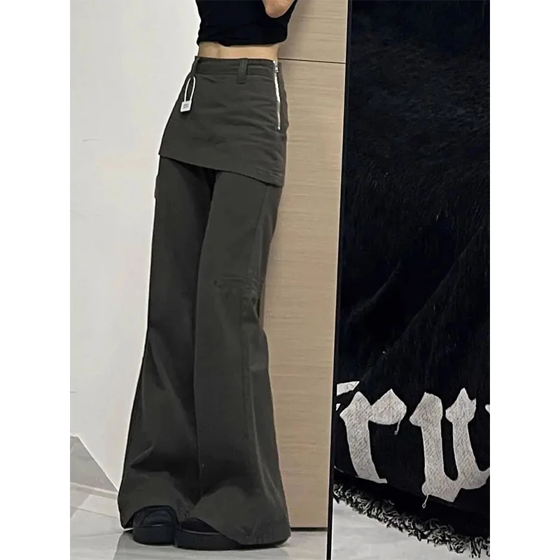 Y2K 2000S Flare Jeans Women Harajuku Vintage Patchwork Denim Wide Leg Pants Streetwear High Waist Design Straight Trousers New
Y2K 2000S Flare Jeans Women Harajuku Vintage Patchwork Denim Wide Leg Pants Streetwear High Waist Design Straight Trousers New