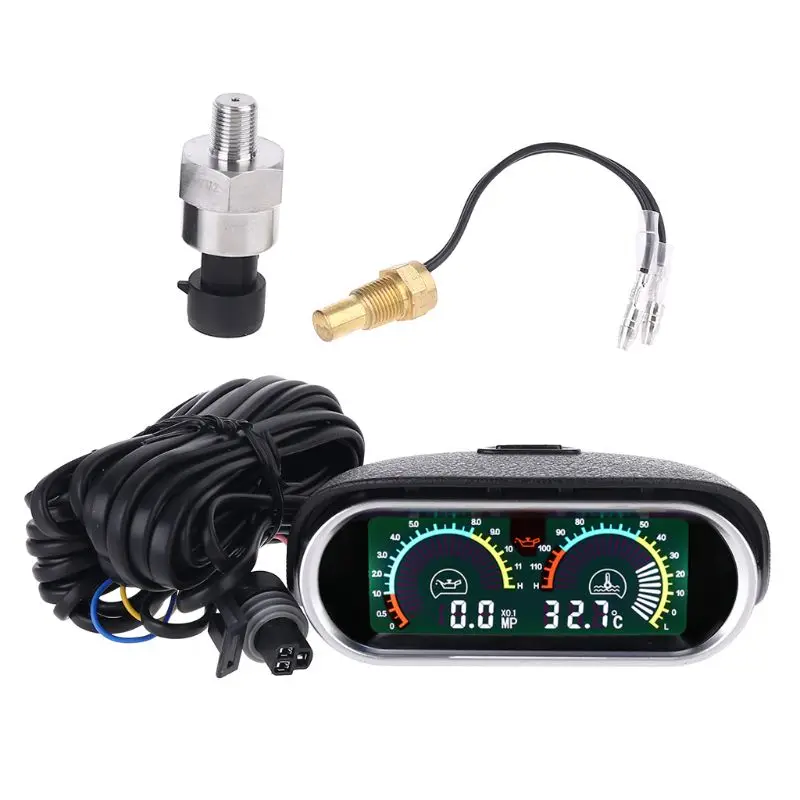 F92C Truck Car Oil Temp Temperature Gauge Digital with 1/8 NPT Car Meter Oil Pressure Gauge Bar 12v/24v
F92C Truck Car Oil Temp Temperature Gauge Digital with 1/8 NPT Car Meter Oil Pressure Gauge Bar 12v/24v
