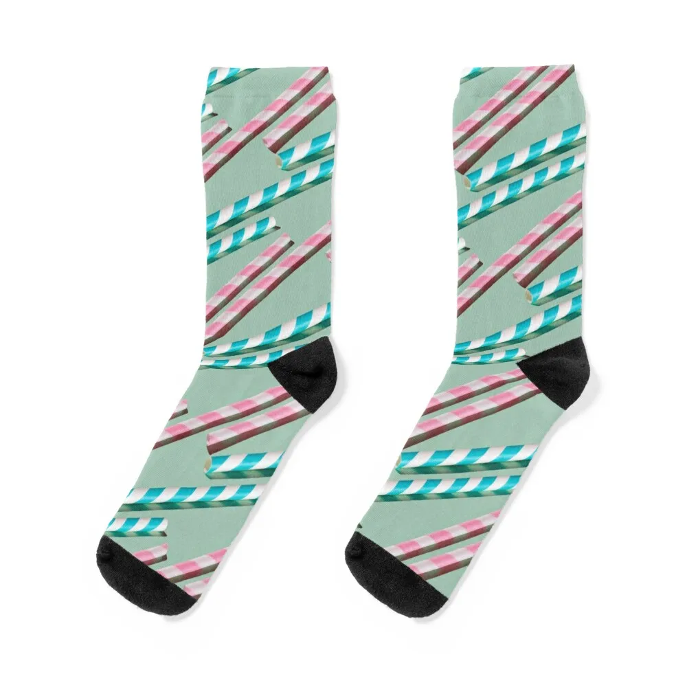 Blue and Pink Drinking Straw Pattern on Pastel Green Socks crazy ankle anti-slip Men's Socks Women's
Blue and Pink Drinking Straw Pattern on Pastel Green Socks crazy ankle anti-slip Men's Socks Women's