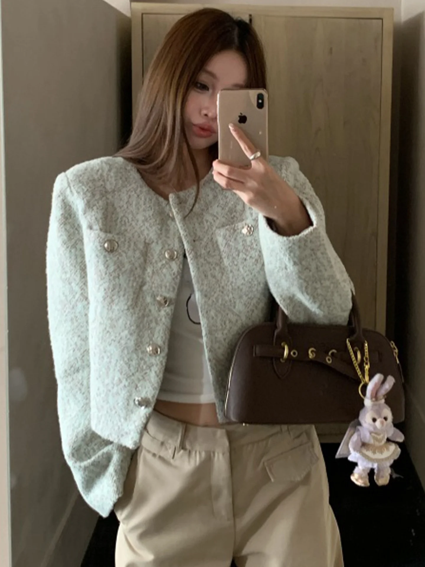 ROUJE KEFSS Women's Casual Short Coat Autumn High Waist Straight Cut Large Size Fashionable Outerwear Long Sleeve round Neck
ROUJE KEFSS Women's Casual Short Coat Autumn High Waist Straight Cut Large Size Fashionable Outerwear Long Sleeve round Neck