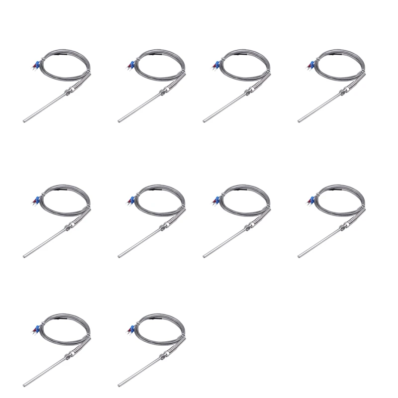 10X Steel Temperature Probe Pt100 RTD Sensor Cable 2M 98 Mm 3 Wires -50 - 400 Celsius
10X Steel Temperature Probe Pt100 RTD Sensor Cable 2M 98 Mm 3 Wires -50 - 400 Celsius