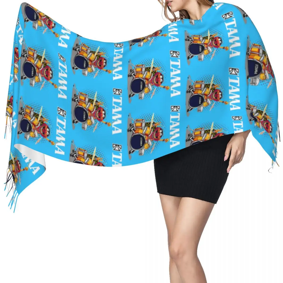 ANIMAL DRUMMER TAMA DRUMS Шарф с кисточками для женщин Мягкие теплые шали и накидки Большая осенне-зимняя шаль
ANIMAL DRUMMER TAMA DRUMS Шарф с кисточками для женщин Мягкие теплые шали и накидки Большая осенне-зимняя шаль