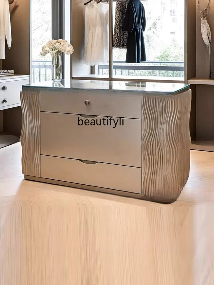 Modern Light Luxury Solid Wood Island Cabinet Home Wardrobe Drawer Cabinet Storage Cabinet Freestanding Island Table
Modern Light Luxury Solid Wood Island Cabinet Home Wardrobe Drawer Cabinet Storage Cabinet Freestanding Island Table