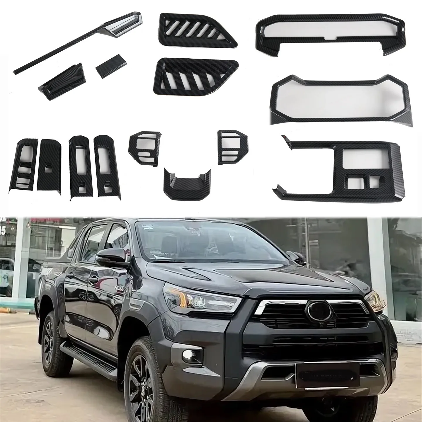 RHD For Toyota Hilux Travo AN120 AN130 2026 Car Accessories Door Handle Window Rises Switch Cover Gear Box Shift Panel Cover
RHD For Toyota Hilux Travo AN120 AN130 2026 Car Accessories Door Handle Window Rises Switch Cover Gear Box Shift Panel Cover