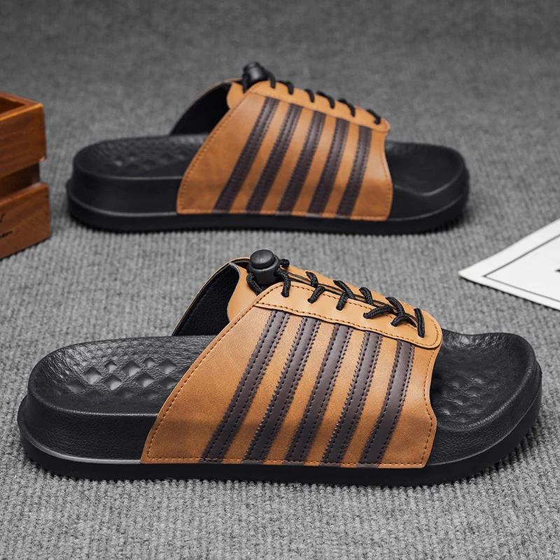 Men's Summer Outdoor Cool Flip-flops with Retro Lace-up Thick-soled Anti-slip Casual One-shoulder Style
Men's Summer Outdoor Cool Flip-flops with Retro Lace-up Thick-soled Anti-slip Casual One-shoulder Style