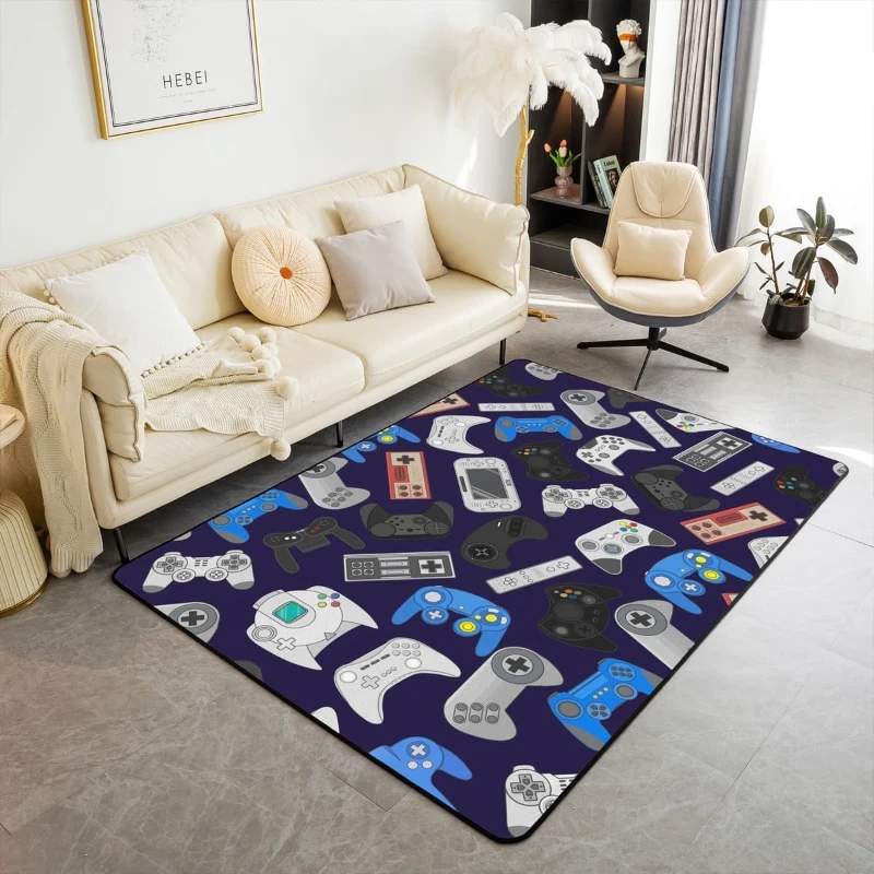 Gaming Rug for Boys Room Gamer Rug with Controller Design Carpet for Game Room Bedroom Decor Non-slip Machine Washab Mat
Gaming Rug for Boys Room Gamer Rug with Controller Design Carpet for Game Room Bedroom Decor Non-slip Machine Washab Mat