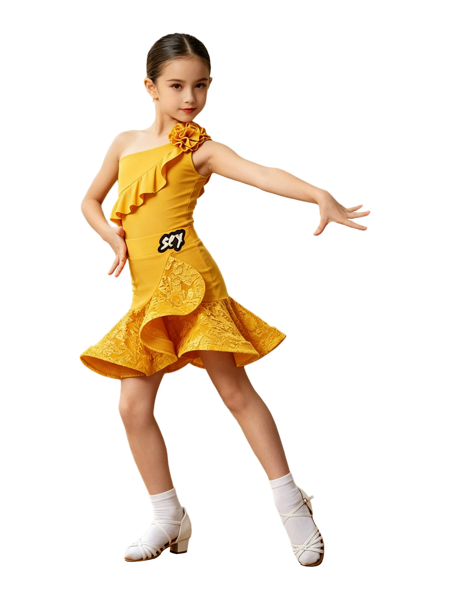 Kids Girls Latin Dance Dress One Shoulder Ruffled Sparkly Stretchy for Cha Cha Salsa Rumba Tango Ballroom Practice Performance
Kids Girls Latin Dance Dress One Shoulder Ruffled Sparkly Stretchy for Cha Cha Salsa Rumba Tango Ballroom Practice Performance