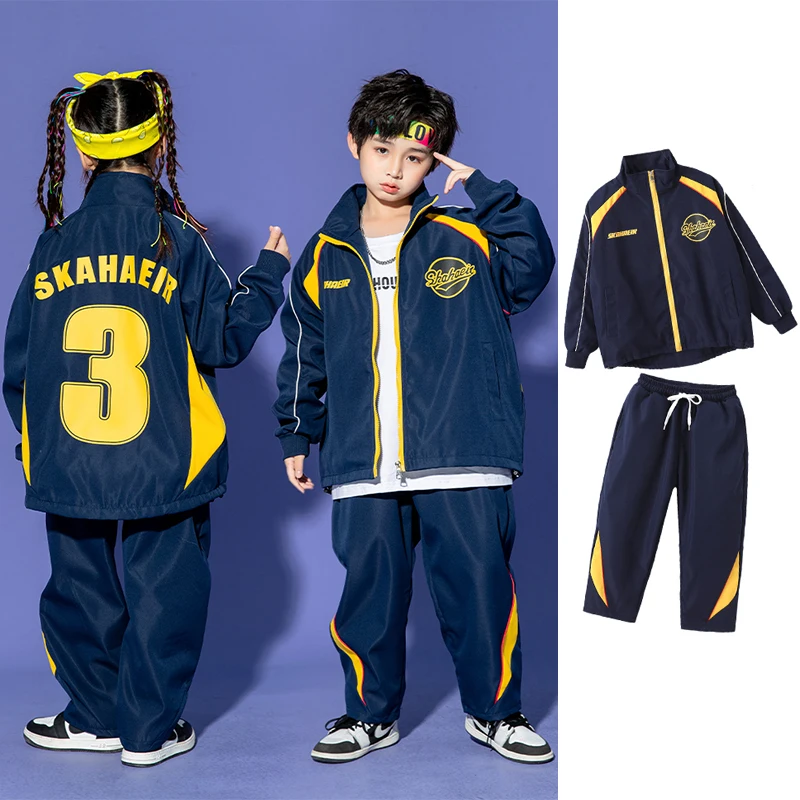 Children Hip Hop Dance Clothes Kpop Outfit Loose Street Dance Costume Coat Pants Festival Clothing Girls Jazz Dancewear YS4332
Children Hip Hop Dance Clothes Kpop Outfit Loose Street Dance Costume Coat Pants Festival Clothing Girls Jazz Dancewear YS4332