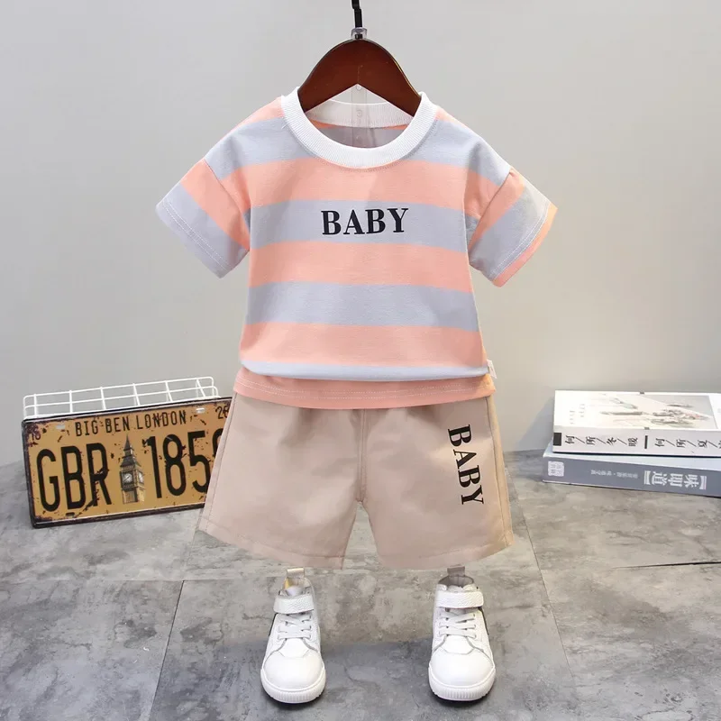 New Summer Baby Clothes Suit Children Boys Girls Striped T Shirt Shorts 2Pcs/sets Toddler Casual Costume Infant Kids Tracksuits
New Summer Baby Clothes Suit Children Boys Girls Striped T Shirt Shorts 2Pcs/sets Toddler Casual Costume Infant Kids Tracksuits