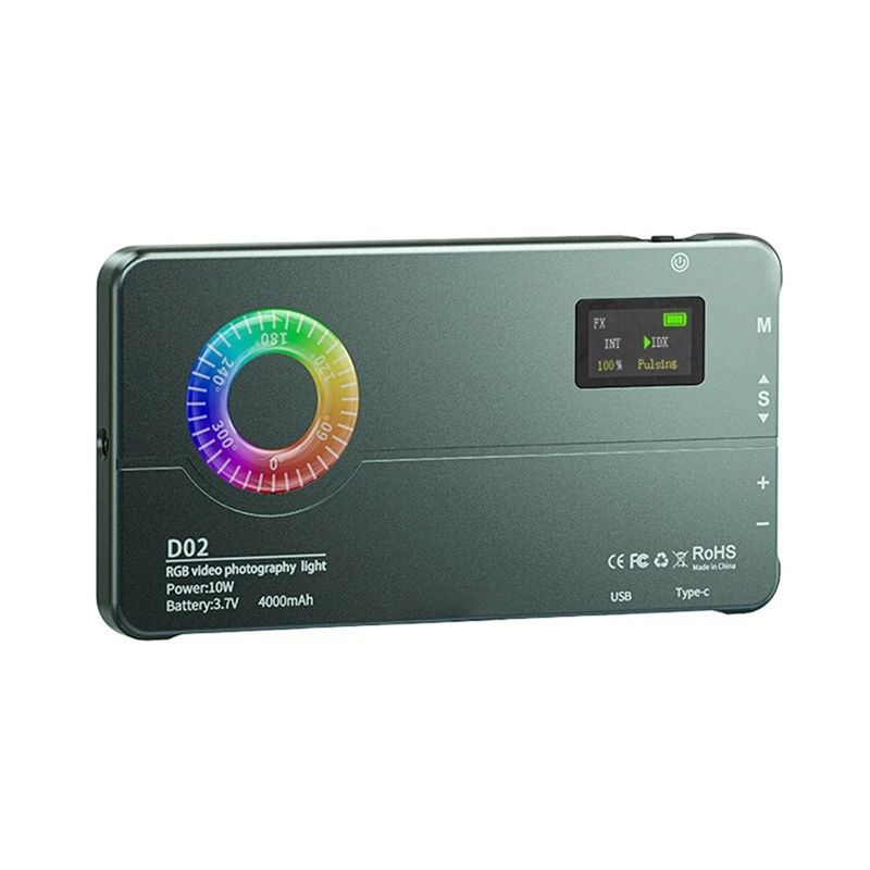 Full Color Small Panel Light LED Full-Color RGB Fill Light Lamp 2500-9000K For Vlogging Photography Video Conference
Full Color Small Panel Light LED Full-Color RGB Fill Light Lamp 2500-9000K For Vlogging Photography Video Conference