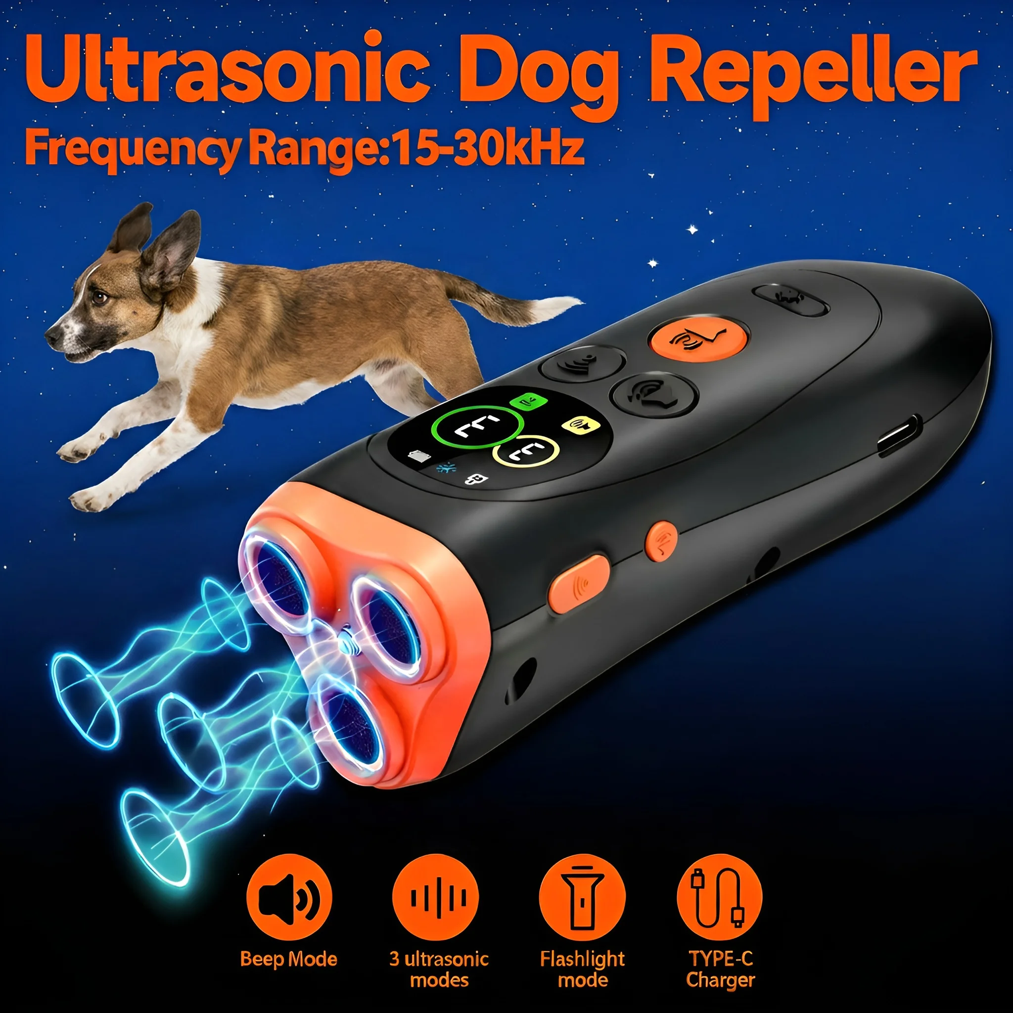 Orcleab Dog Bark Deterrent Devices 3X Anti Barking Device for Dogs Dog Barks No More Safe for All Dogs Control Indoor Outdoor
Orcleab Dog Bark Deterrent Devices 3X Anti Barking Device for Dogs Dog Barks No More Safe for All Dogs Control Indoor Outdoor