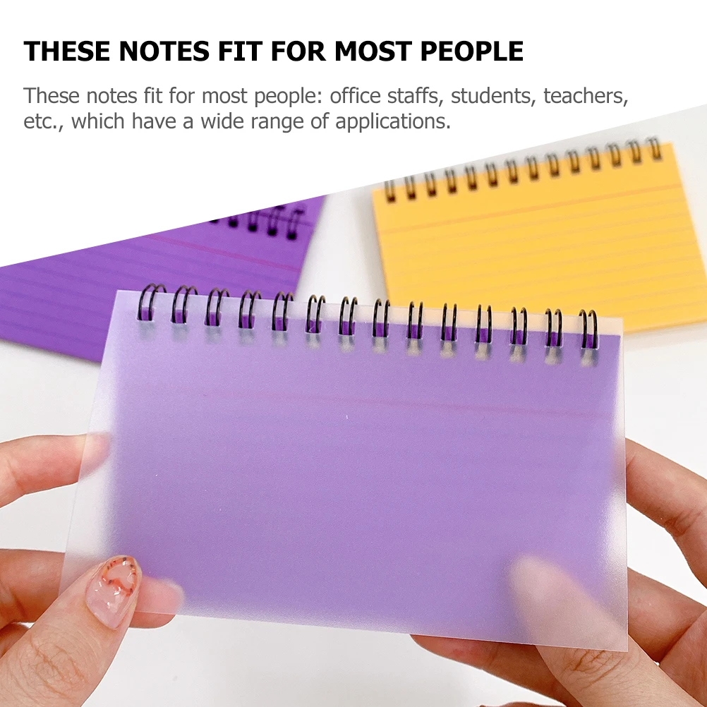 2pcs Spiral Bound Index Cards Creative Note Pad Compact Memo Purple ange School Office Planner Tearable Tabs To Do List
2pcs Spiral Bound Index Cards Creative Note Pad Compact Memo Purple ange School Office Planner Tearable Tabs To Do List