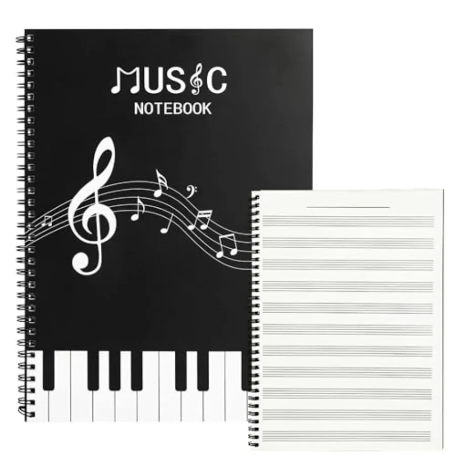 Blank Sheet Music Notebook, Paper Composition Notebook, Art Music Notebook, Manuscript Paper Notebook, Piano Notebook Song Writ
Blank Sheet Music Notebook, Paper Composition Notebook, Art Music Notebook, Manuscript Paper Notebook, Piano Notebook Song Writ