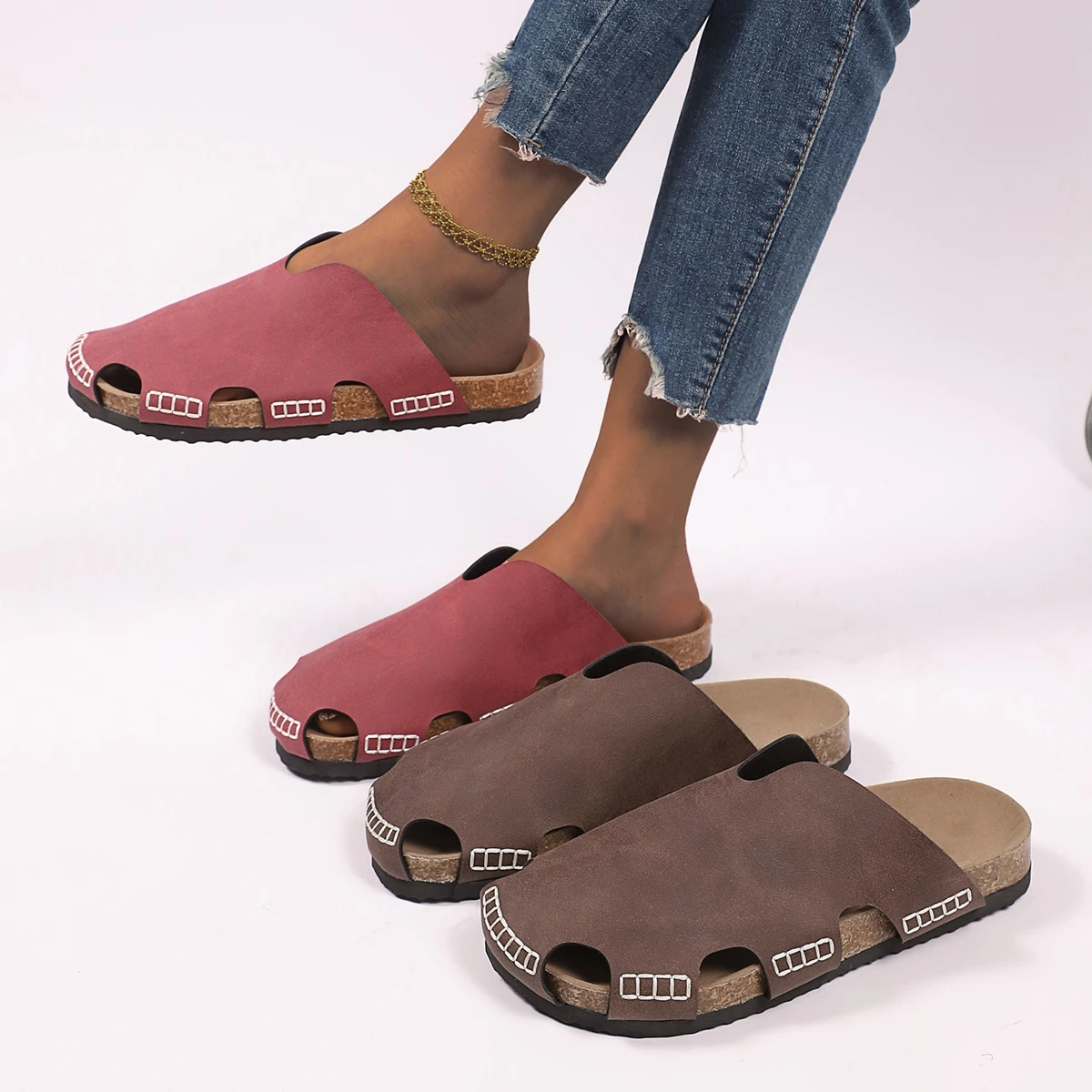 Women Slippers Comfortable Casual Beach Slippers Retro Cork Flat Sandals Summer Outdoor Minimalist Shoes Flip Flops Slides Women
Women Slippers Comfortable Casual Beach Slippers Retro Cork Flat Sandals Summer Outdoor Minimalist Shoes Flip Flops Slides Women