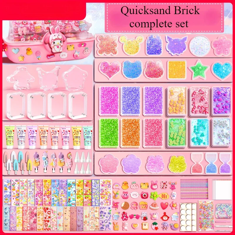 Quicksand Brick Cream Glue Guka Set with DIY Material of Goo Card Scrapbooking Stickers Journal Perfect for Children Gifts
Quicksand Brick Cream Glue Guka Set with DIY Material of Goo Card Scrapbooking Stickers Journal Perfect for Children Gifts