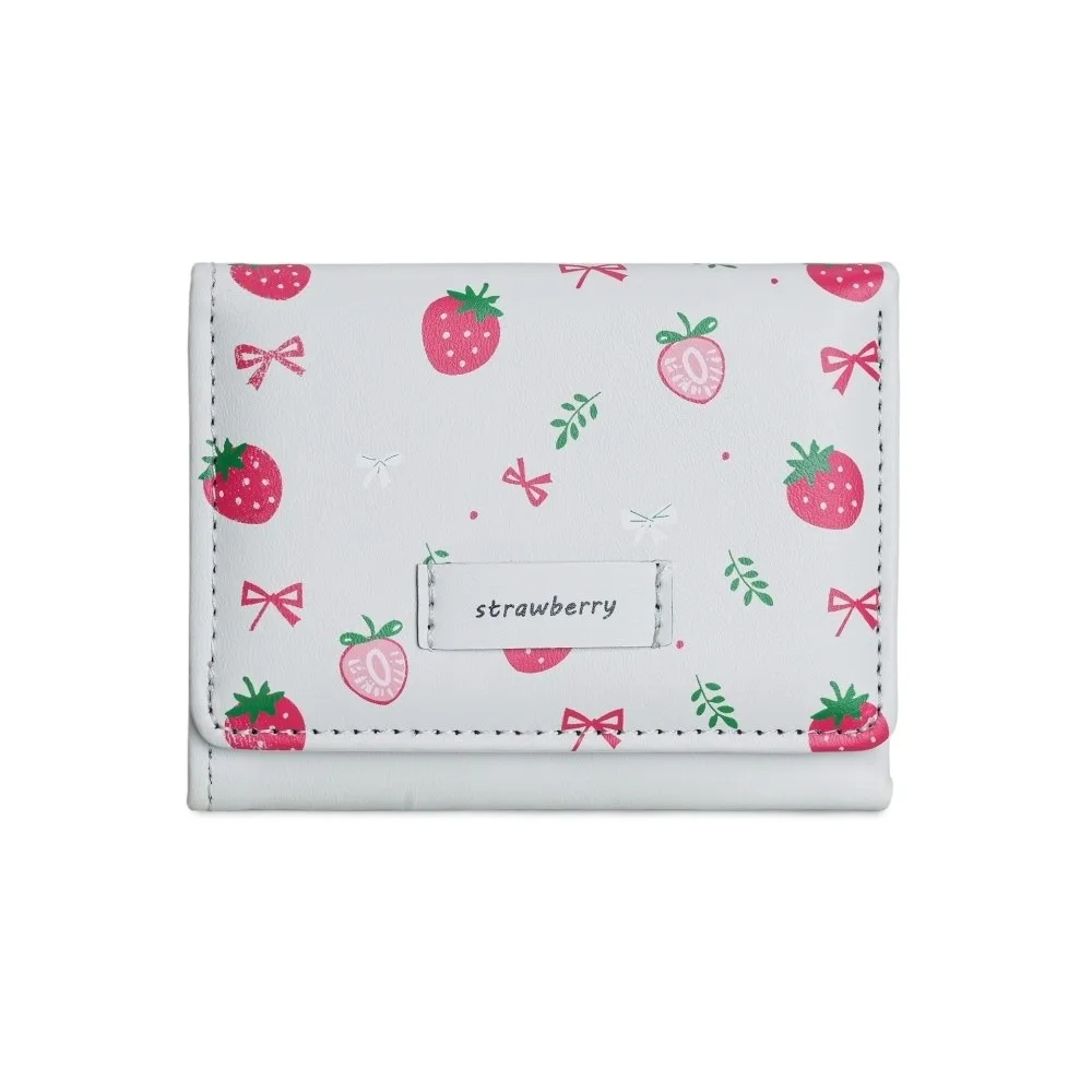 Fashion Strawberry Tri-fold Wallet Printing Korean Style PU Leather Wallet Folding Multi-Slot Card Holder Girl
Fashion Strawberry Tri-fold Wallet Printing Korean Style PU Leather Wallet Folding Multi-Slot Card Holder Girl