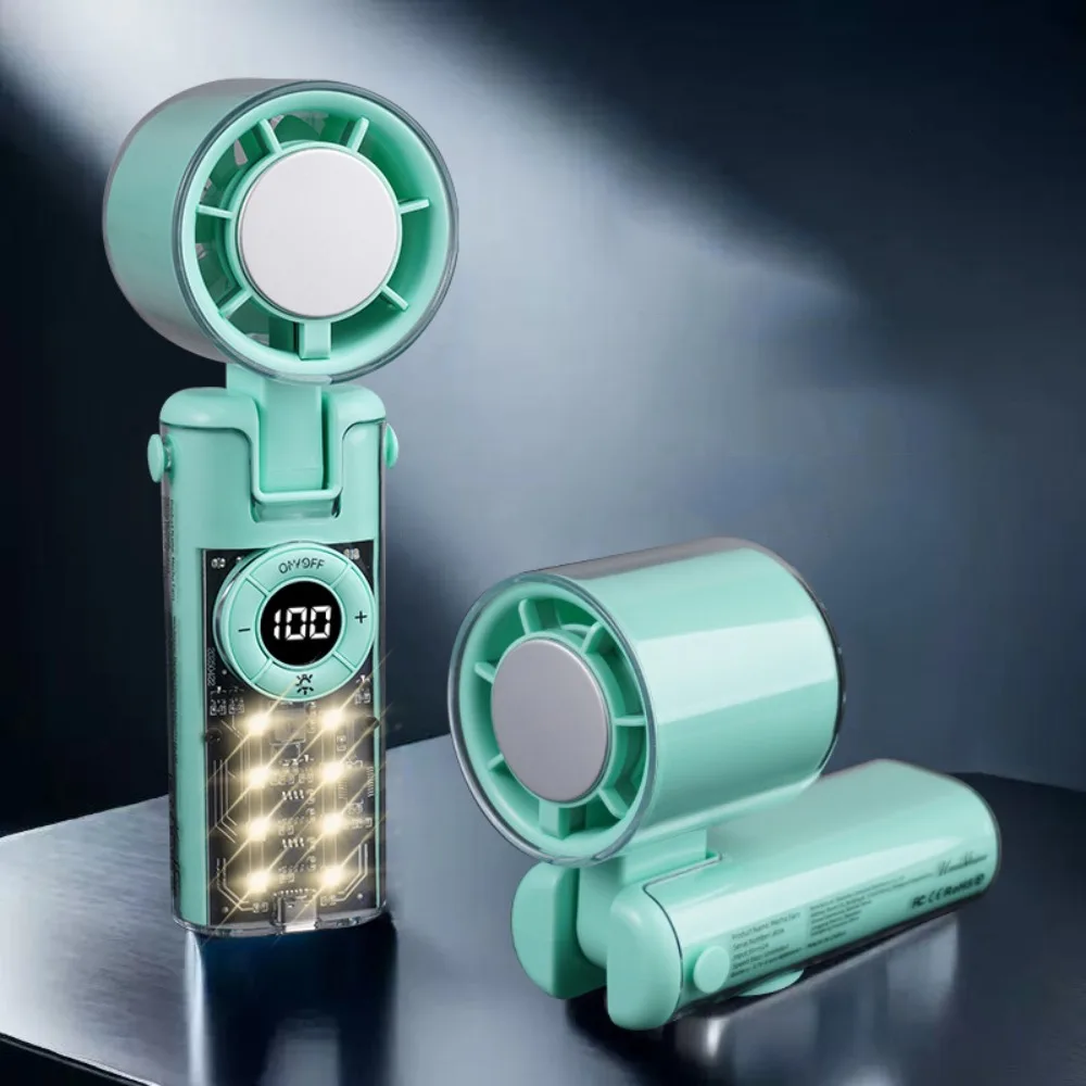 Refrigeration Small Fan, Turbo Transparent Mecha Neck Small Ice Compressed, Handheld Electric Compact Delicate Cool Portable
Refrigeration Small Fan, Turbo Transparent Mecha Neck Small Ice Compressed, Handheld Electric Compact Delicate Cool Portable