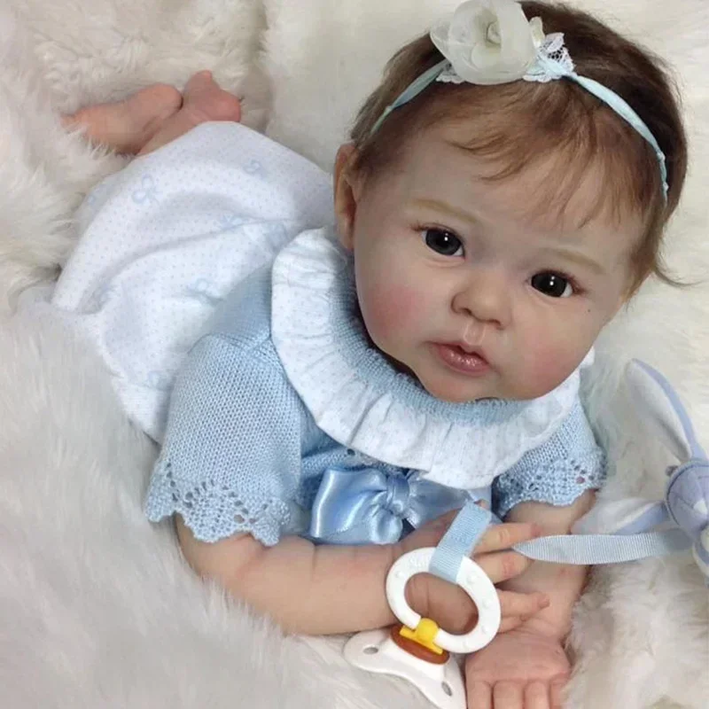 20 Inch Already Painted Finished and Un Reborn Baby Girl Doll Realistic Soft Fabric Body Visible Veins
20 Inch Already Painted Finished and Un Reborn Baby Girl Doll Realistic Soft Fabric Body Visible Veins