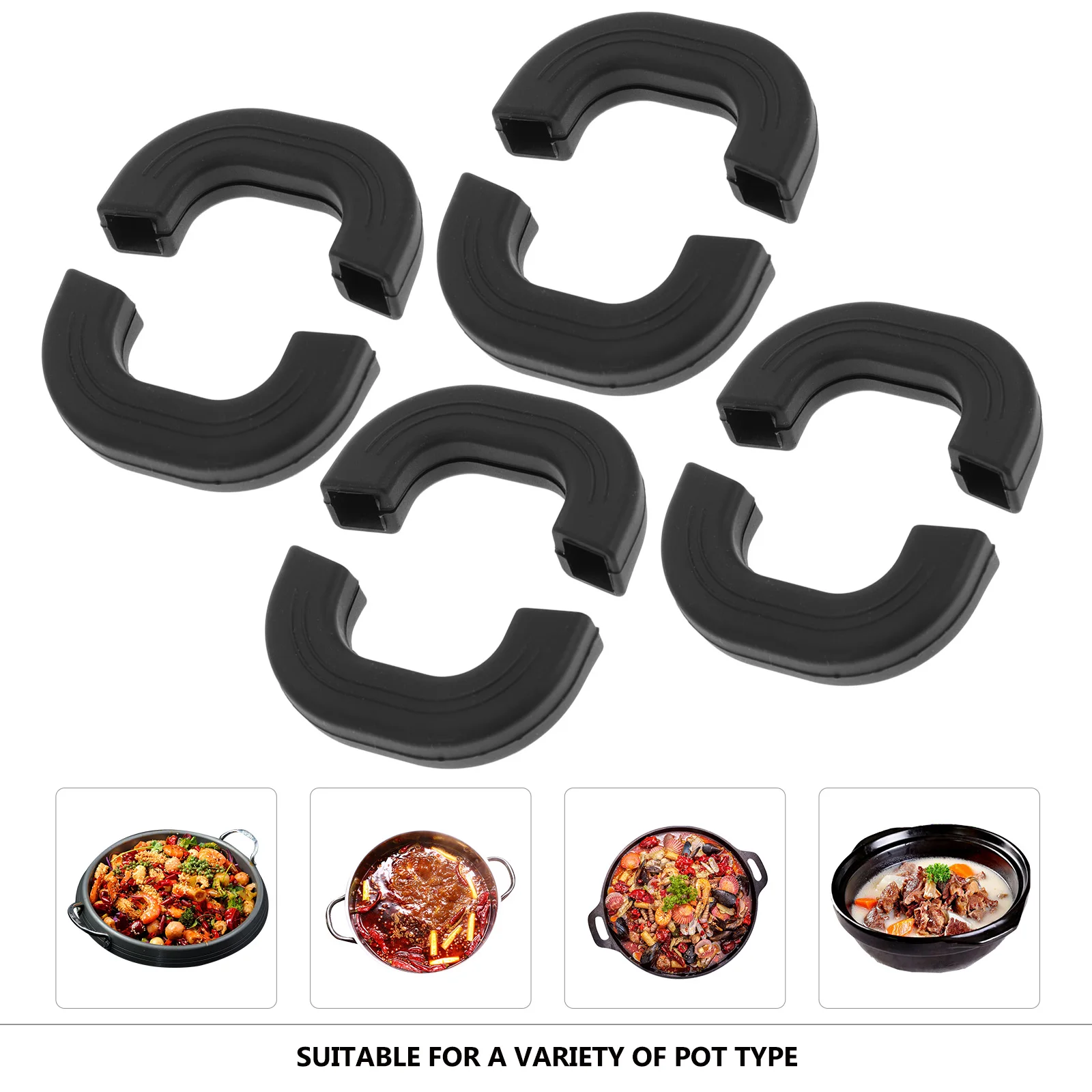 4 Pcs Cookware Pot Handle Insulation Sleeve Silicone Grips for Handles Pan Sleeves Heat Resistant
4 Pcs Cookware Pot Handle Insulation Sleeve Silicone Grips for Handles Pan Sleeves Heat Resistant