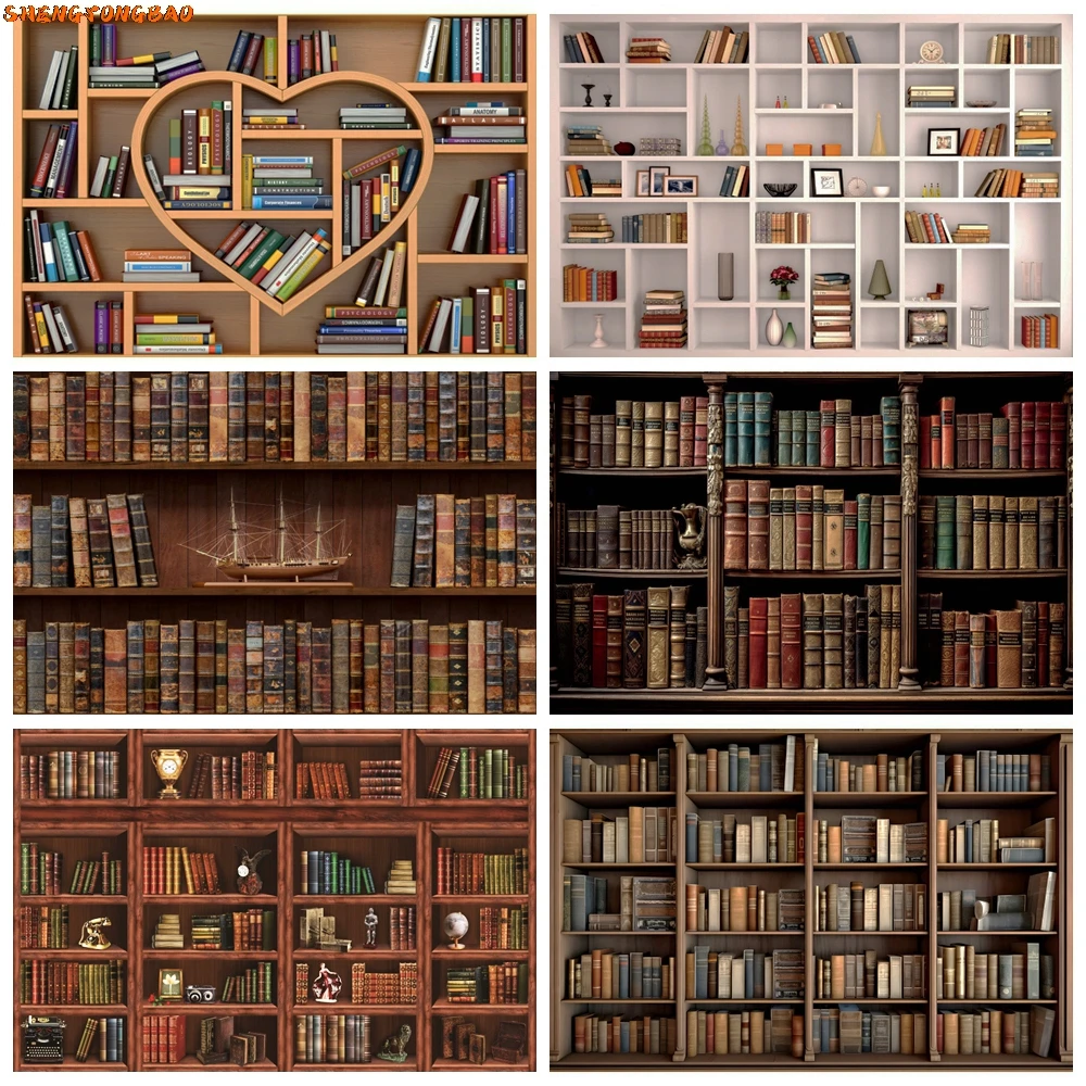 Vintage Wooden Bookshelf Photography Background School Library Bookshelf Decoration Kids Portrait Backdrop Photobooth Supplies
Vintage Wooden Bookshelf Photography Background School Library Bookshelf Decoration Kids Portrait Backdrop Photobooth Supplies