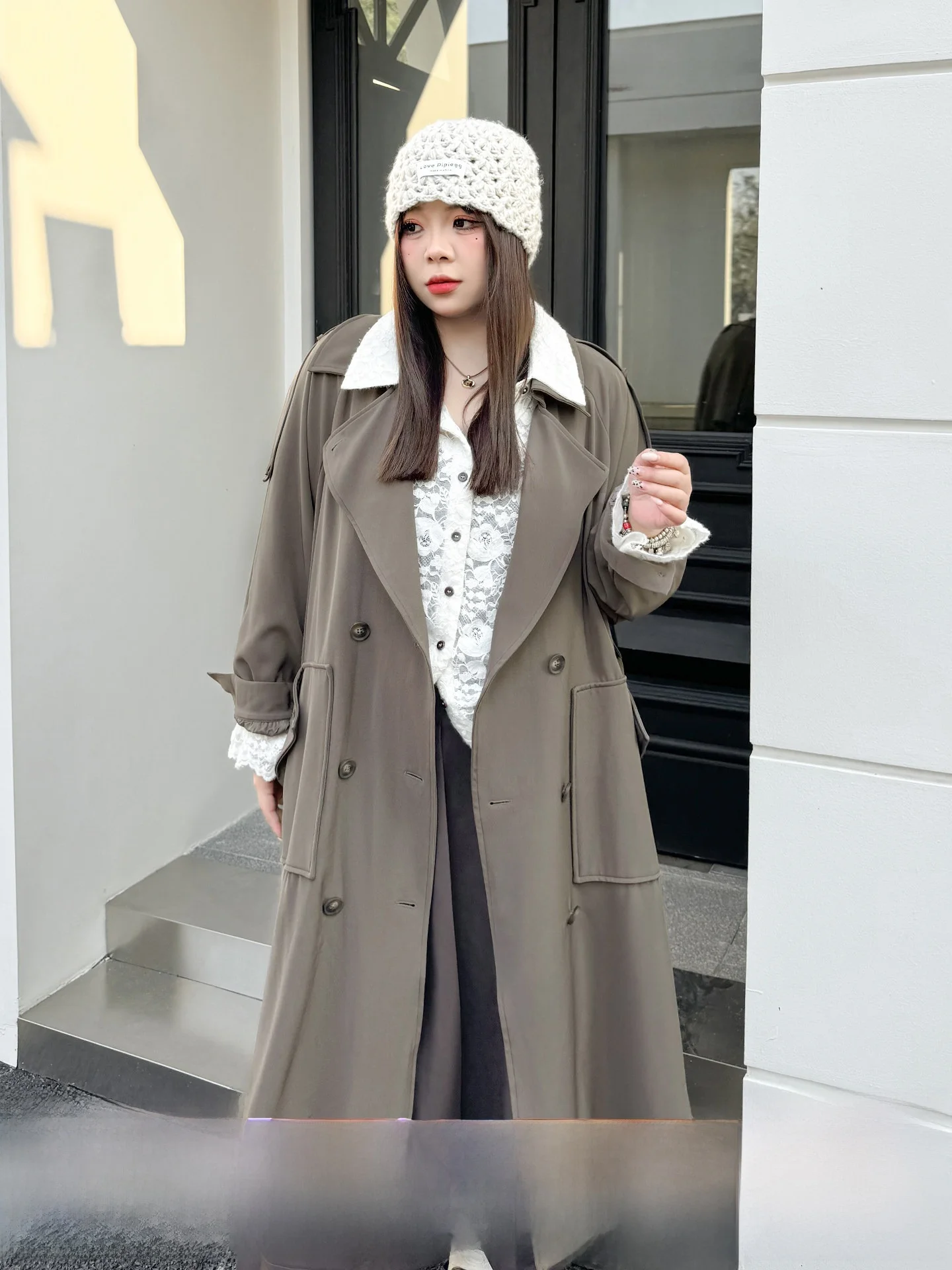 plus Size Women's Casual Loose Spring Coat 200 Pou Ele Commute Outerwear High Faion Sensation Windbreaker
plus Size Women's Casual Loose Spring Coat 200 Pou Ele Commute Outerwear High Faion Sensation Windbreaker