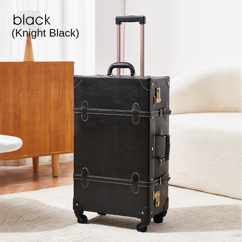 Retro PU Black Suitcase Set 20-inches Carry-On Suitcase Vintage Travel Case Leather Rolling Luggage 24/26 inches
Retro PU Black Suitcase Set 20-inches Carry-On Suitcase Vintage Travel Case Leather Rolling Luggage 24/26 inches