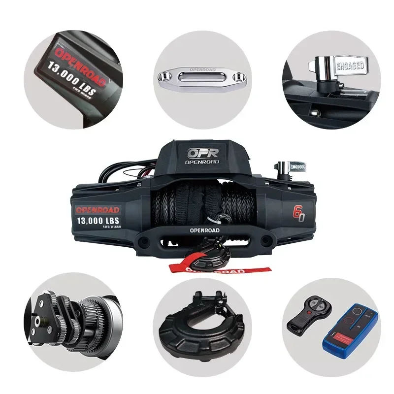 Vehicle electric winch sturdy and reliable, practical
Vehicle electric winch sturdy and reliable, practical