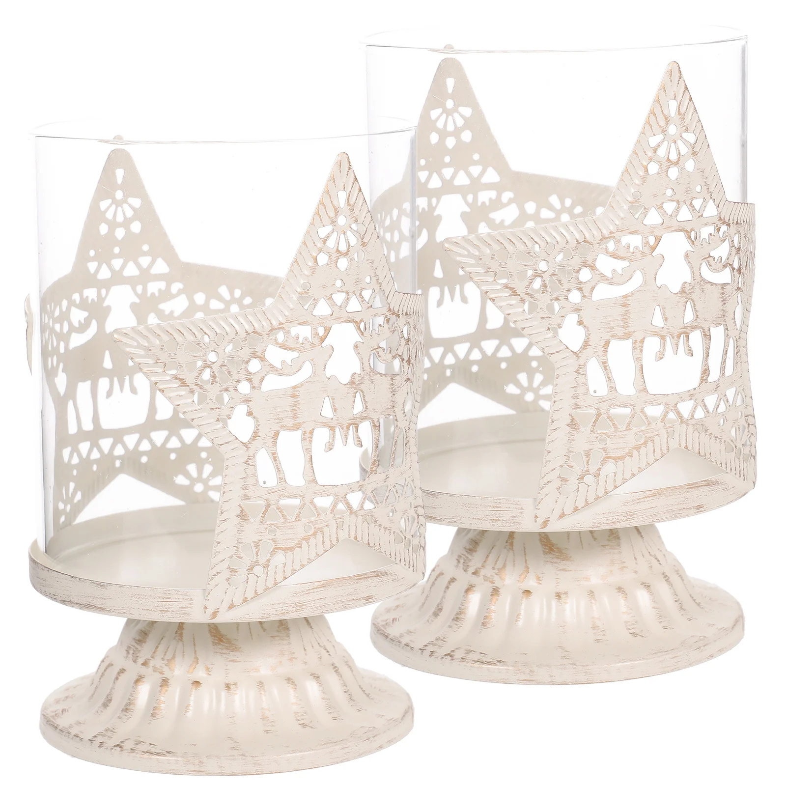 2Pcs Star Designed Holder Decorative Candlestick Romantic Dining Table Decor Christmas Desktop Adornment Elegant
2Pcs Star Designed Holder Decorative Candlestick Romantic Dining Table Decor Christmas Desktop Adornment Elegant