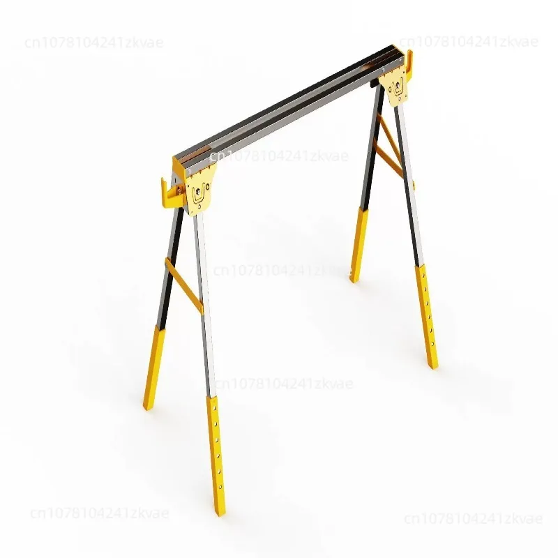 Metal sawhorse/saw stand, heavy-duty iron portable workbench folding work platform
Metal sawhorse/saw stand, heavy-duty iron portable workbench folding work platform
