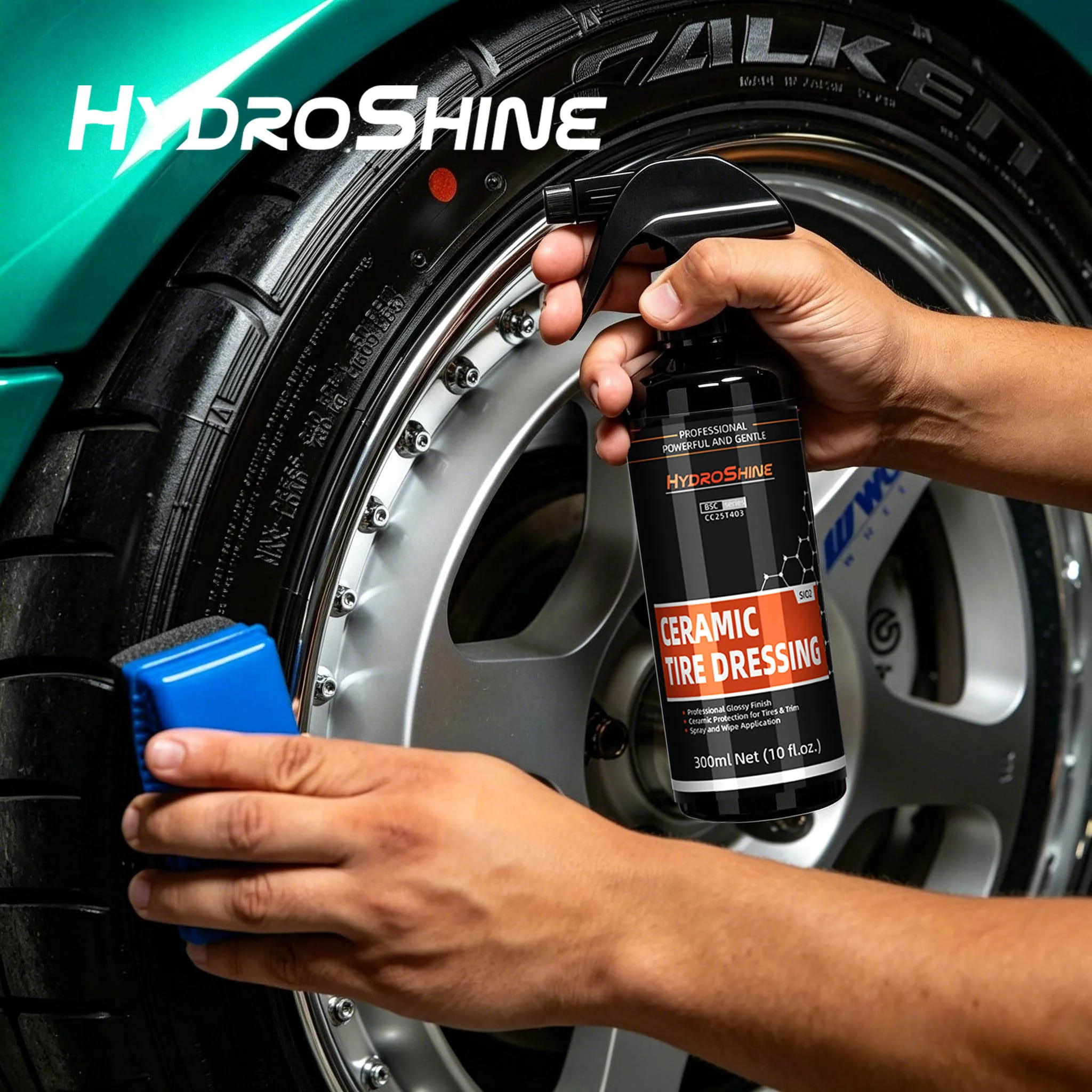 Hydroshine Car Ceramic Tire Dressing Black Wet Look Long-Lasting Glossy Finish Tire Shine Protection Spray Car Care
Hydroshine Car Ceramic Tire Dressing Black Wet Look Long-Lasting Glossy Finish Tire Shine Protection Spray Car Care